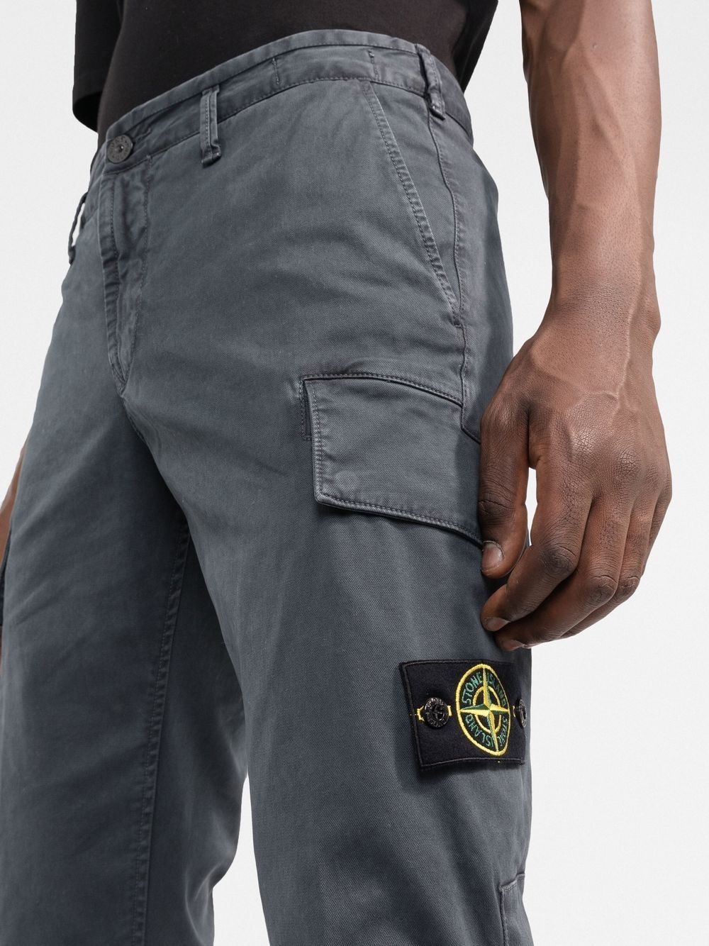 Compass-patch cargo trousers - 5