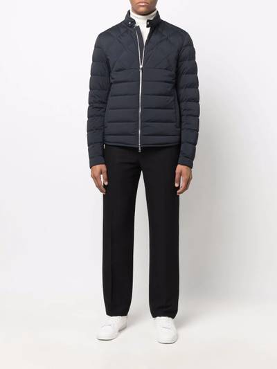 Moncler logo-patch padded jacket outlook