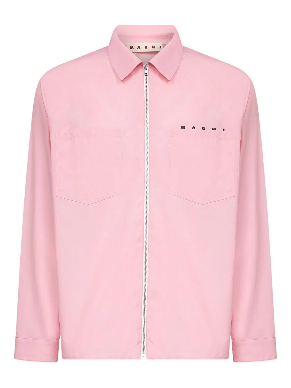 patch-pocket shirt jacket - 1