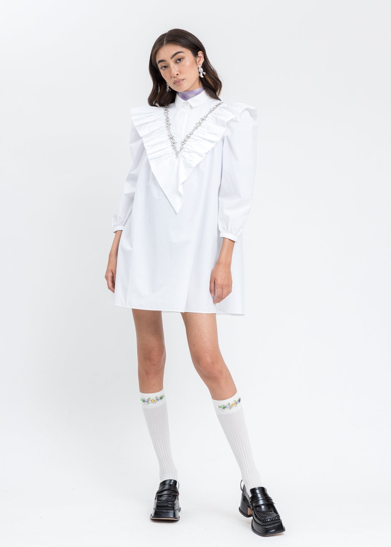 White Shirt Dress - 5