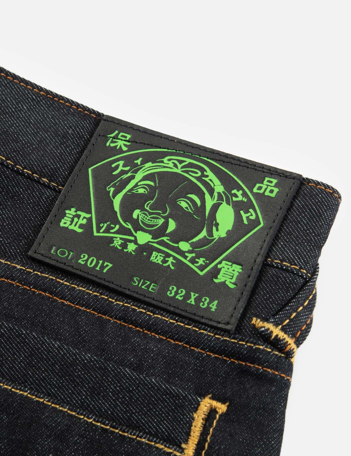 RAZER X EVISU DAICOCK PRINT WITH EMBROIDERY CARROT-FIT JEANS #2017 - 7