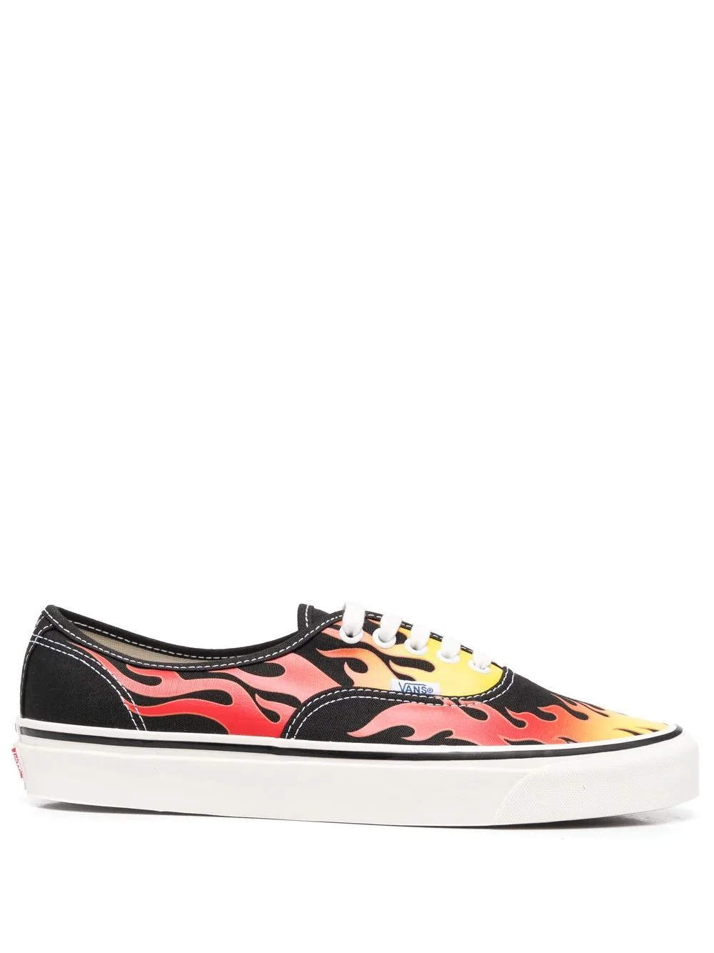 flame-print low-top sneakers - 1