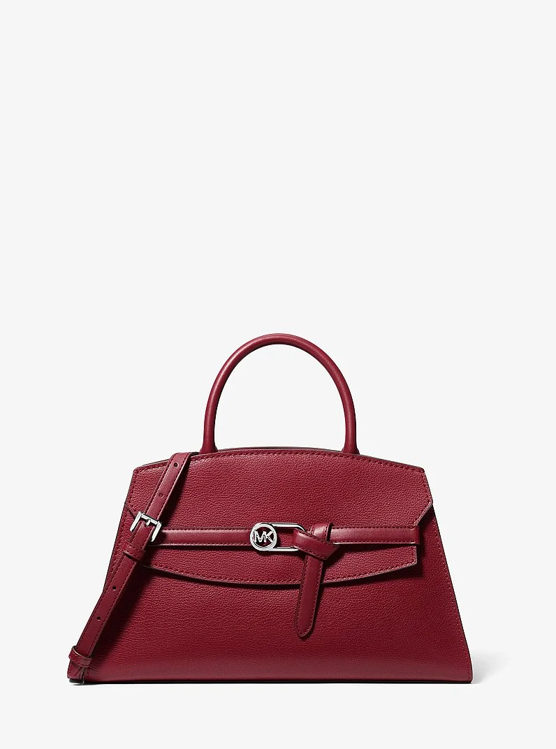 Greta Medium Leather Satchel - 1