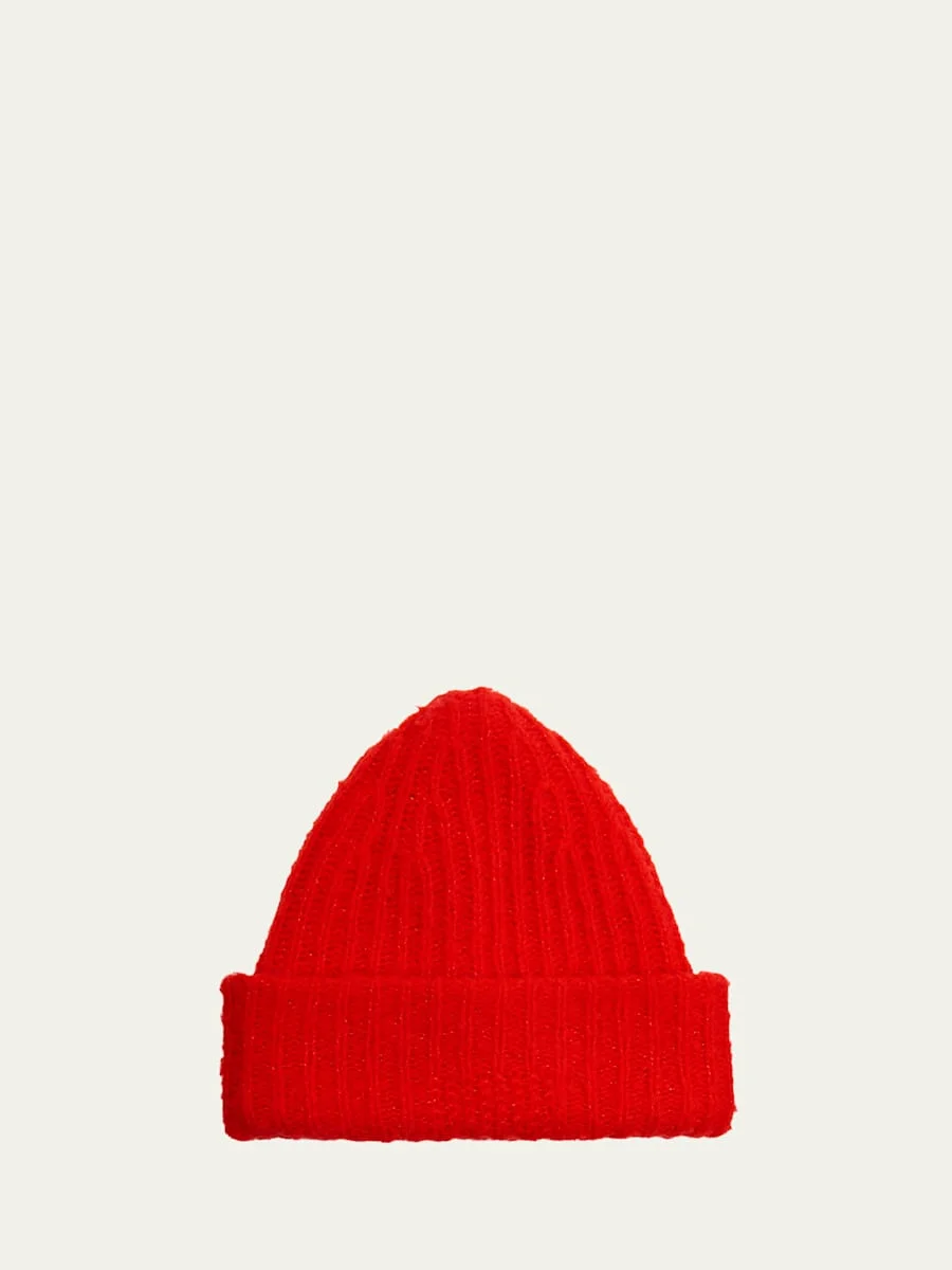 Cloud Wool Ribbed Beanie - 1