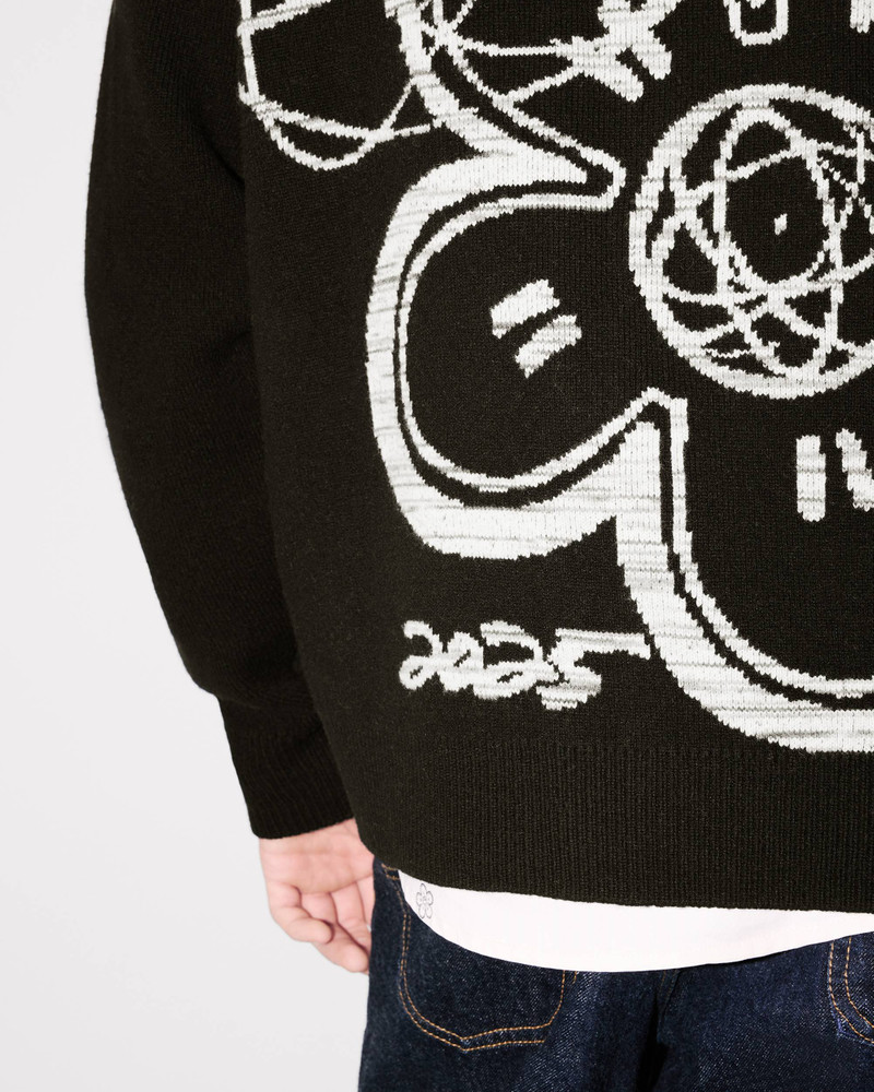 'Kenzo x Futura 2000' genderless cardigan in wool 13