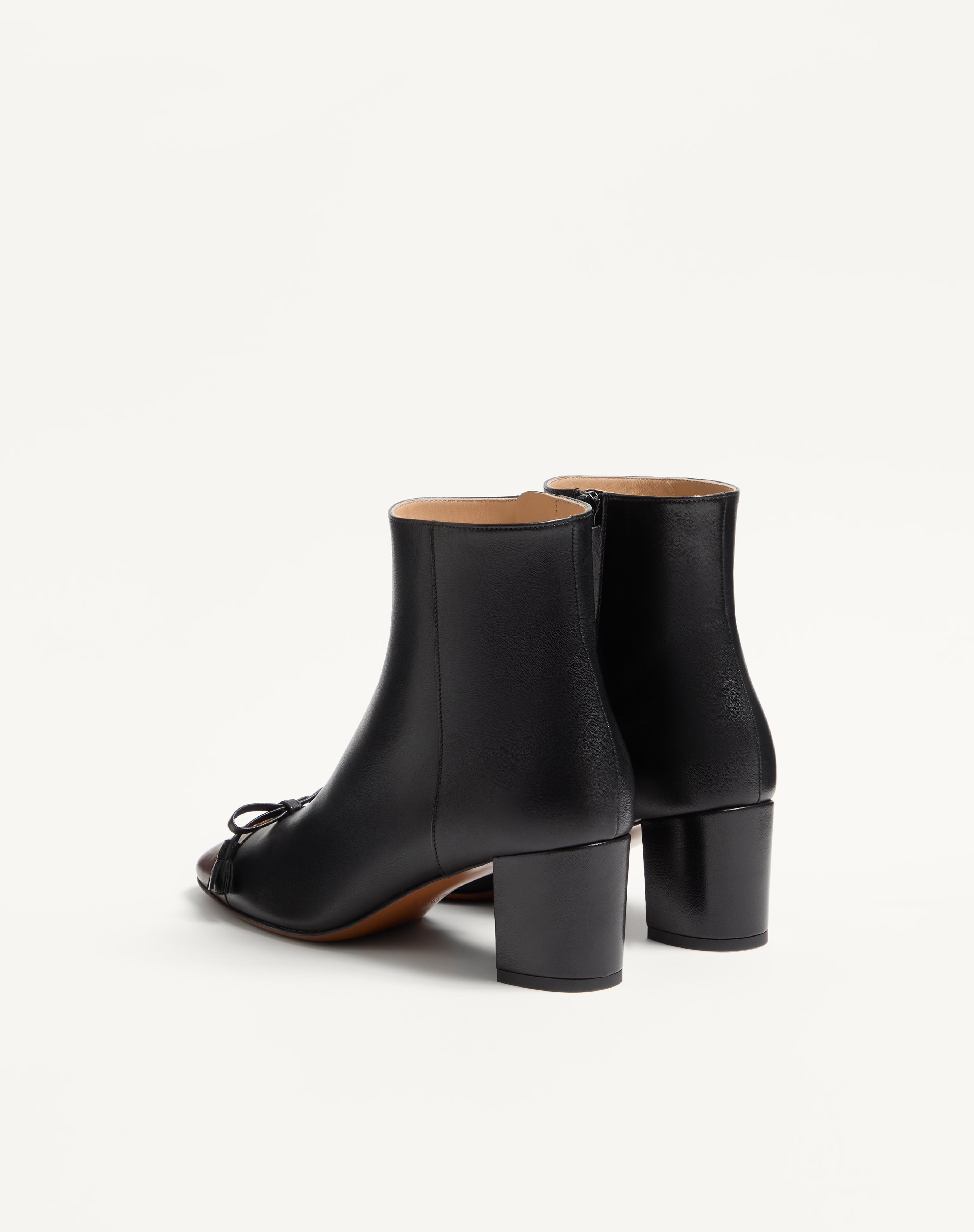 VALET DU ROI KIDSKIN LEATHER ANKLE BOOT 60MM - 5