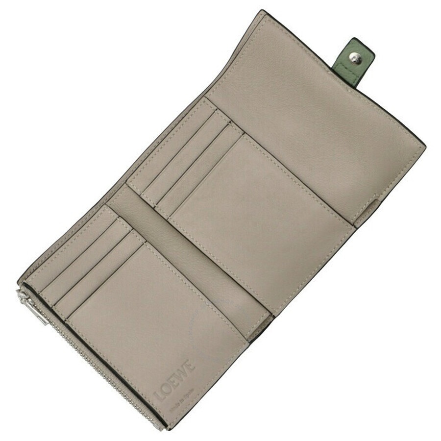 Loewe Small Vertical Wallet - Rosemary/Tan - 2