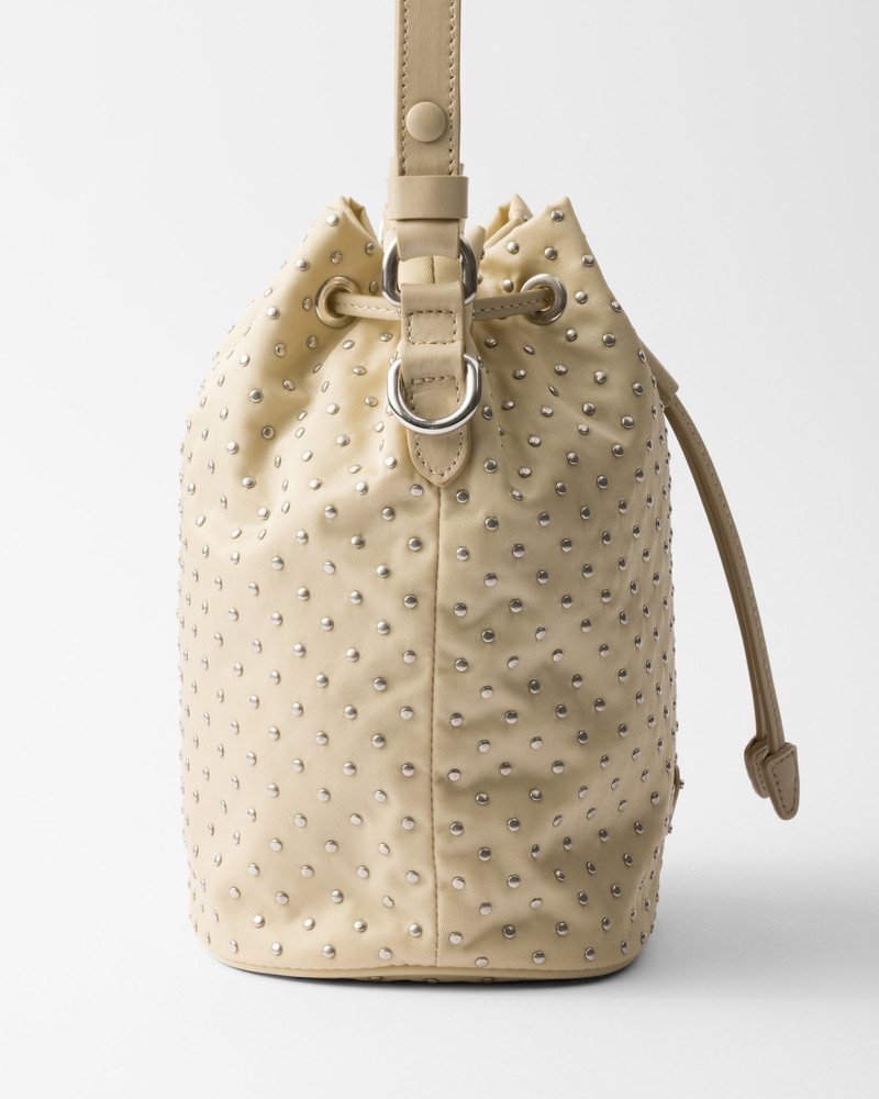 Re-Nylon mini-bag with studs 5