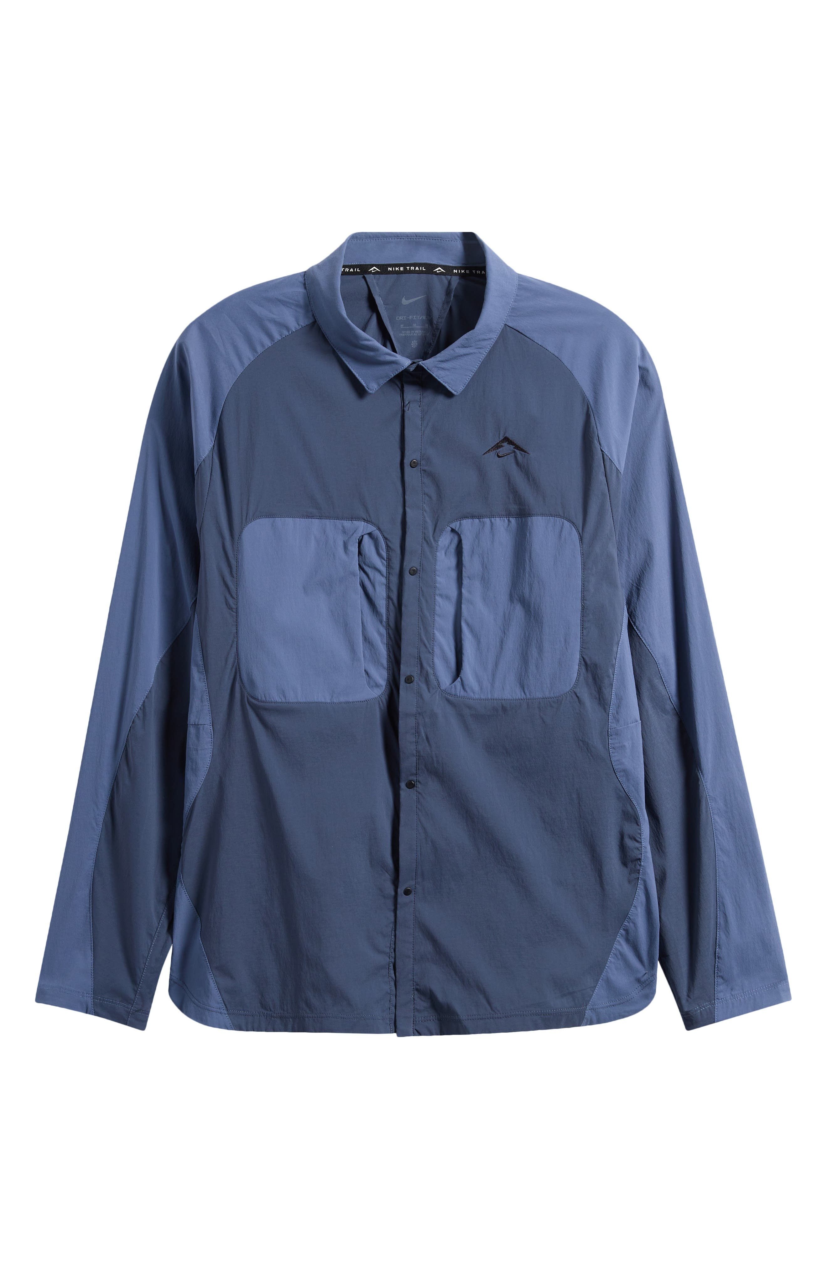 Nike Dri-FIT ADV UV Running Shirt Jacket in Thunder Blue/Diffused Blue at Nordstrom - 5