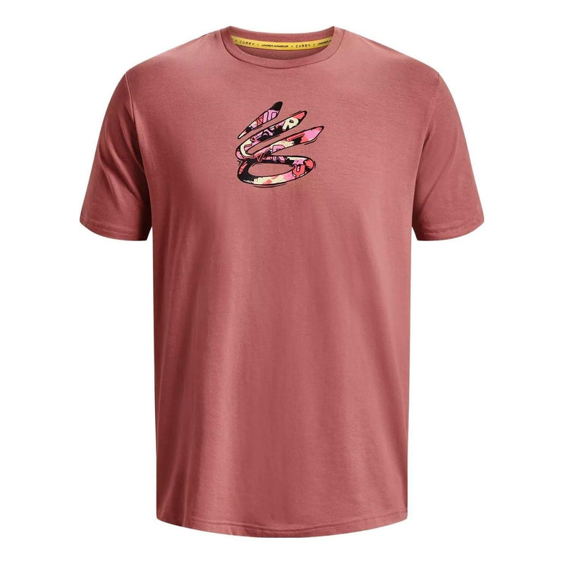 Under Armour Curry Comic Fill Short Sleeve T-shirt 'Red Fusion' 1376806-604 - 1