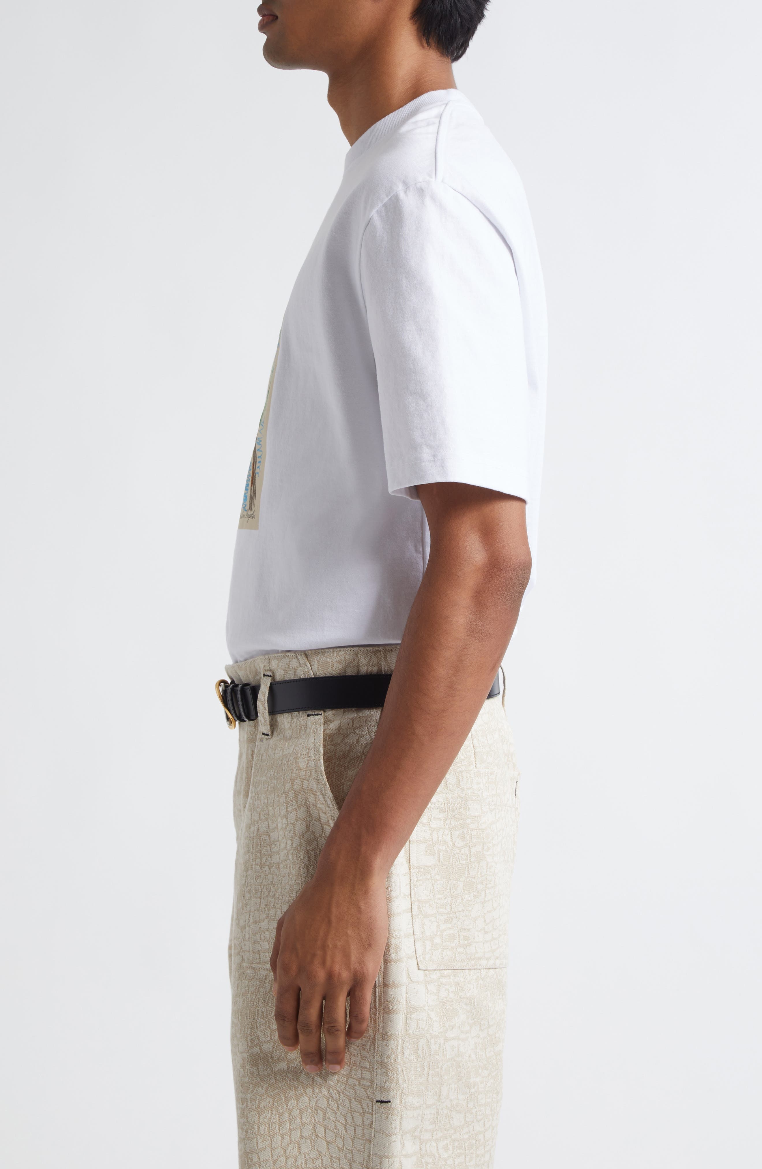 Jacquemus Le T-Shirt Marino Graphic T-Shirt in Arty Hotel White at Nordstrom - 4
