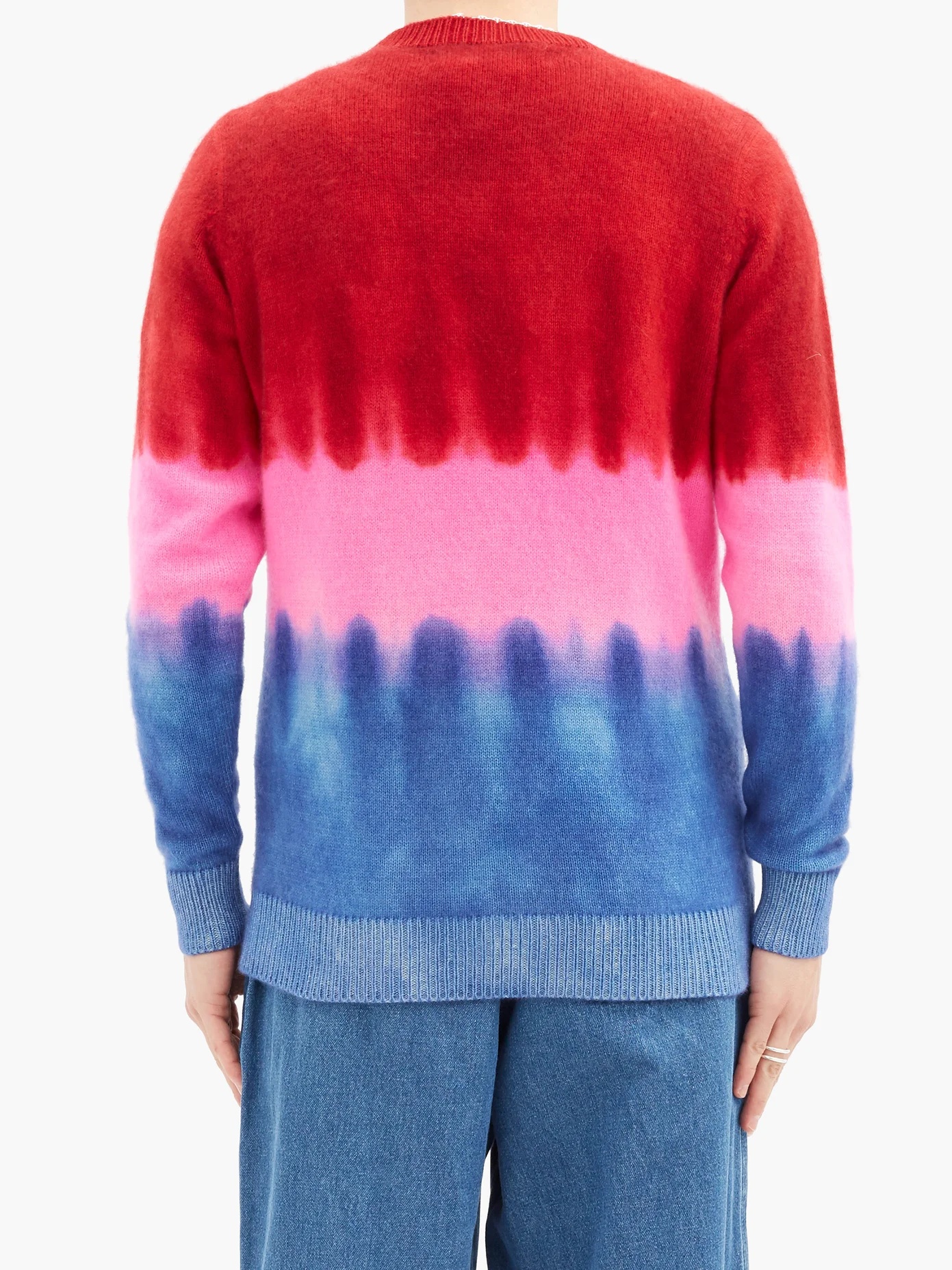 Gradient tie-dye cashmere sweater - 5