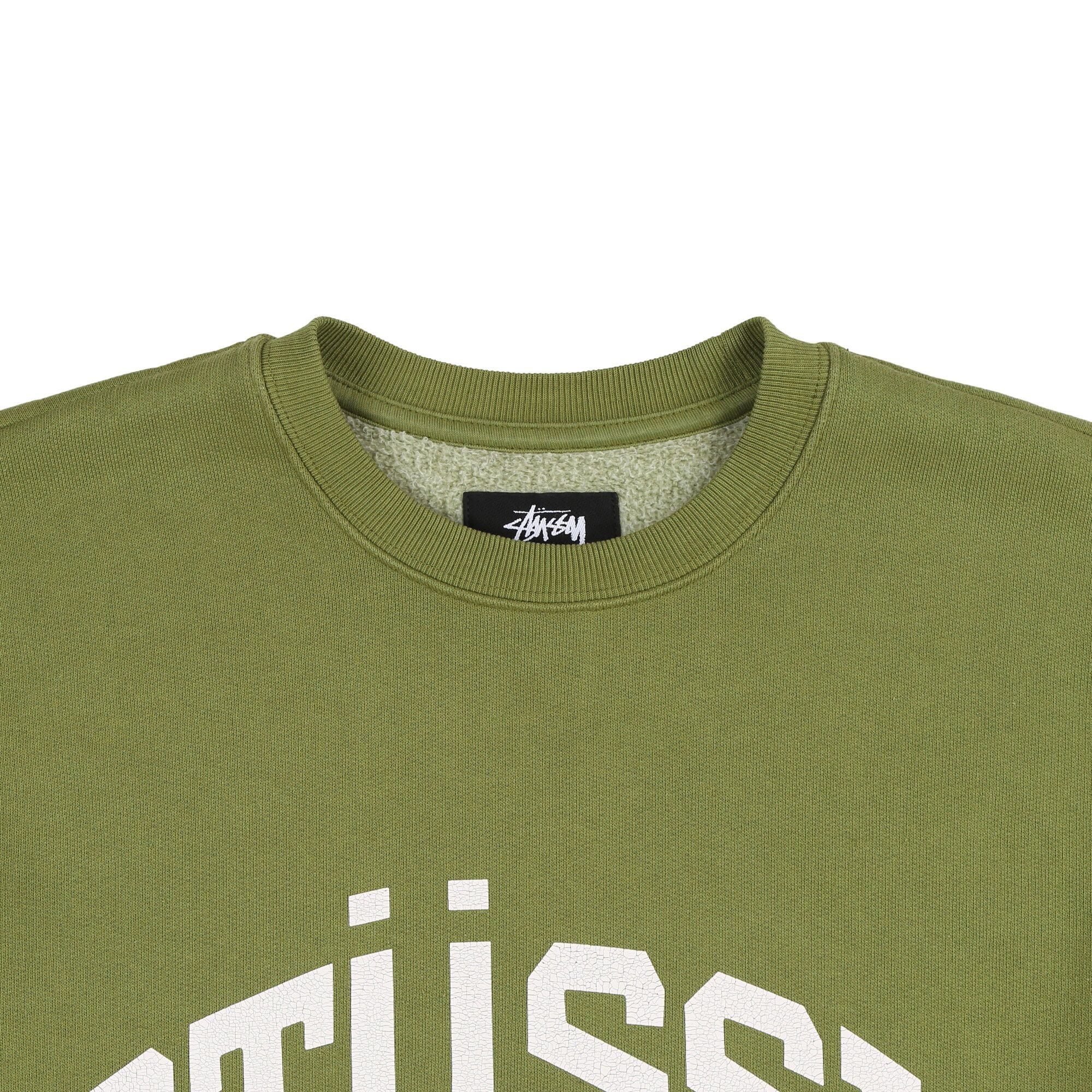 Stussy Big Crackle Sport Crewneck 'Green' - 3