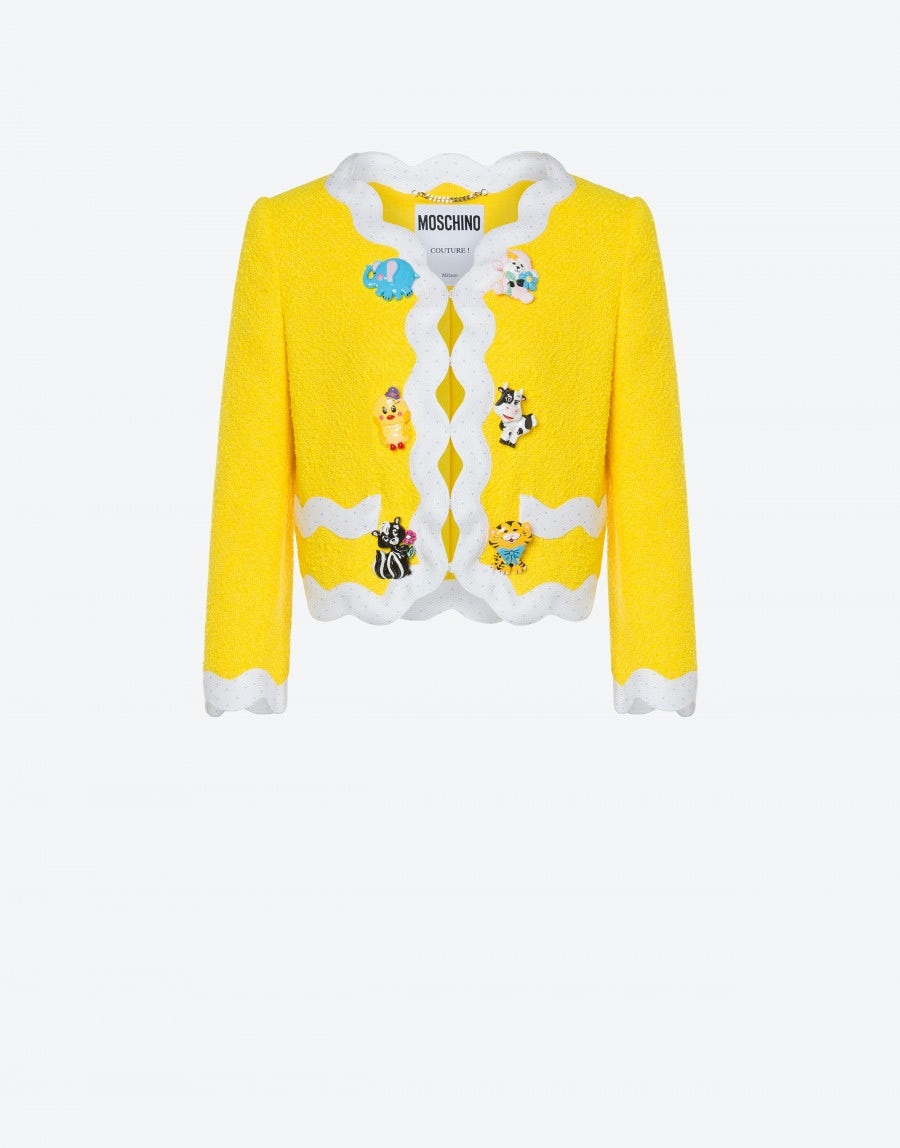 TOY BUTTONS TWEED JACKET - 1