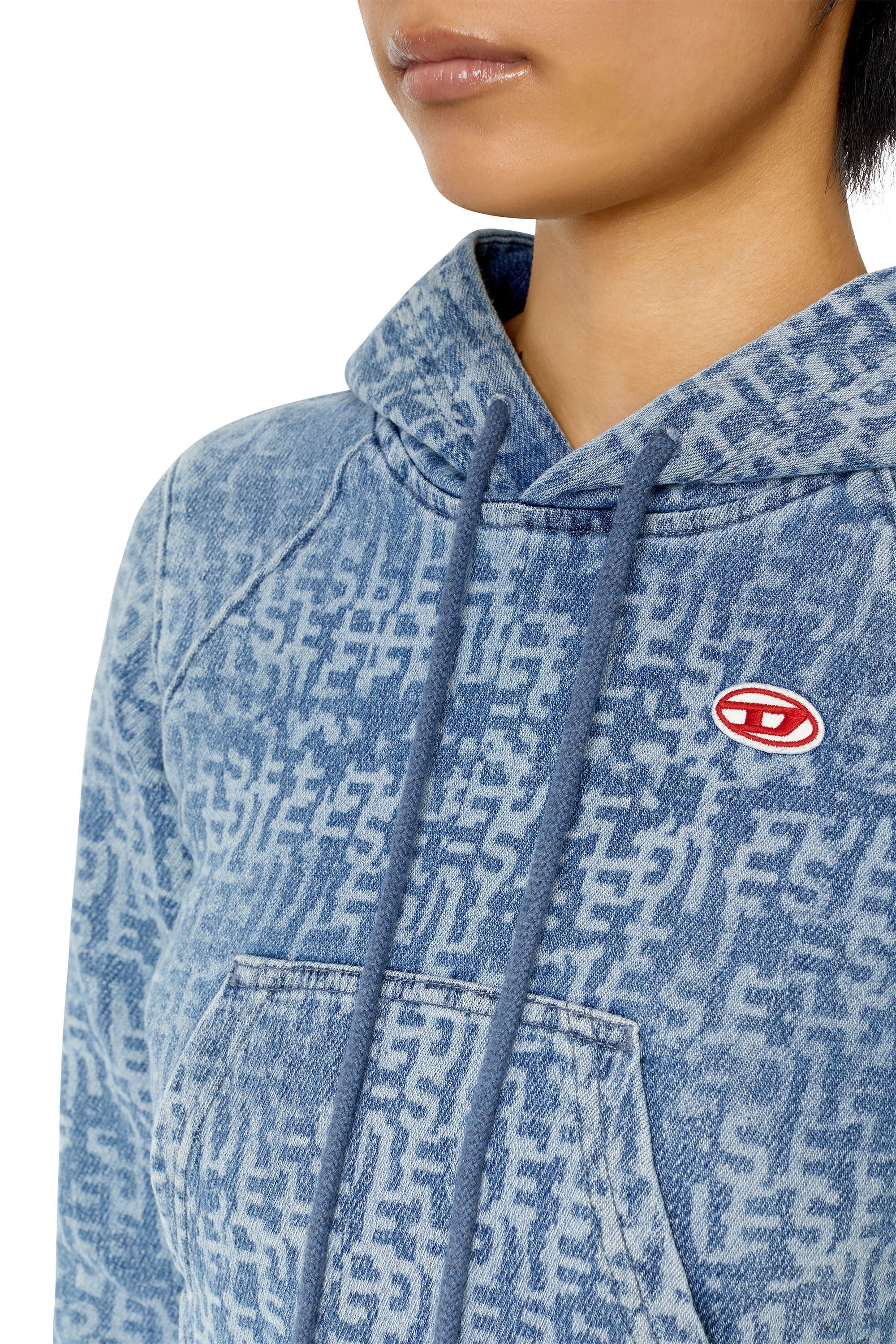 D-ANGY TRACK DENIM HOODIE - 5