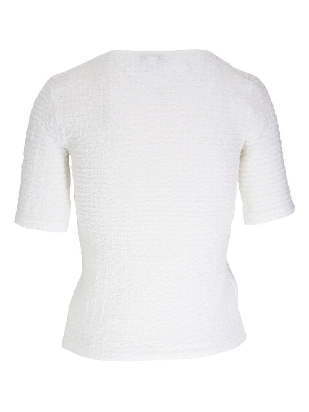 textured T-shirt - 2