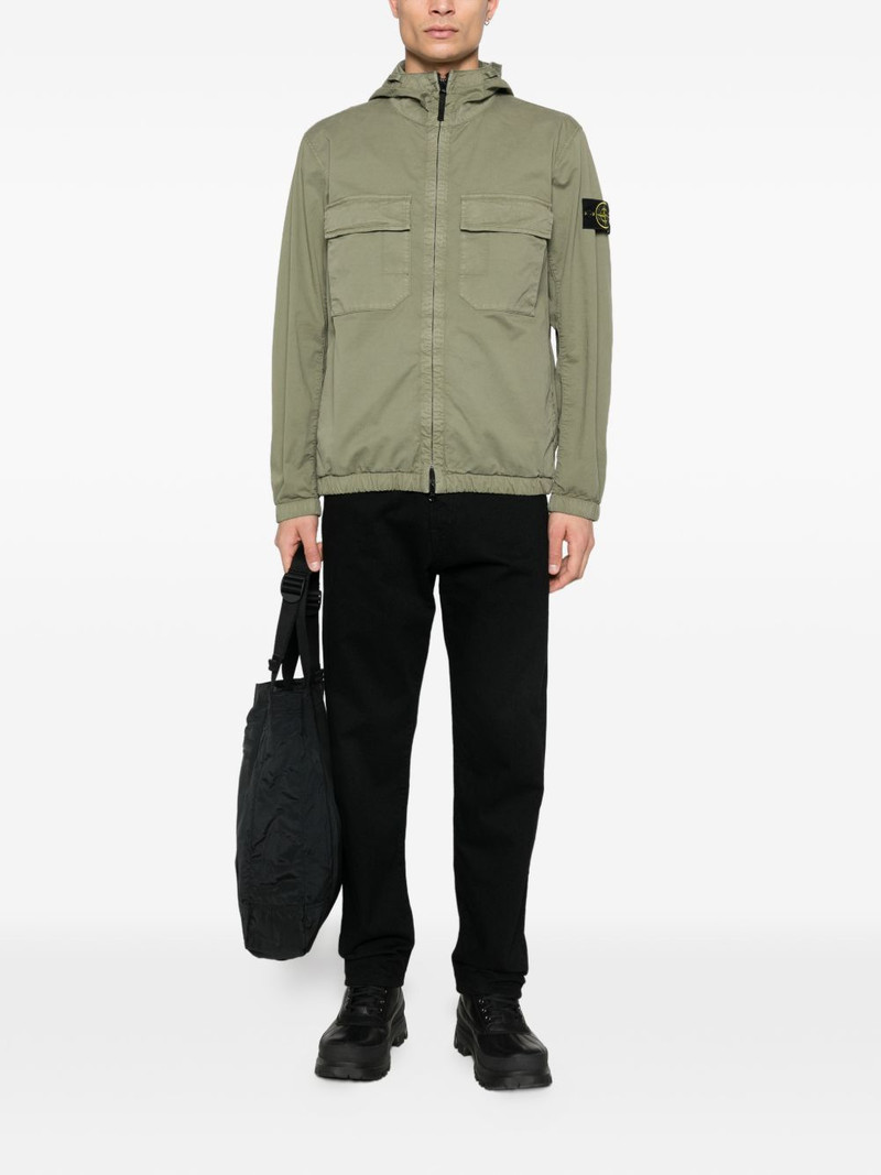 Stone Island hooded patch-pocket jacket outlook