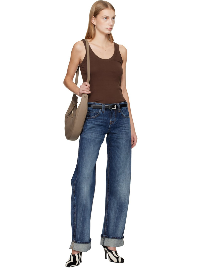 KHAITE Black Manhattan Belt outlook