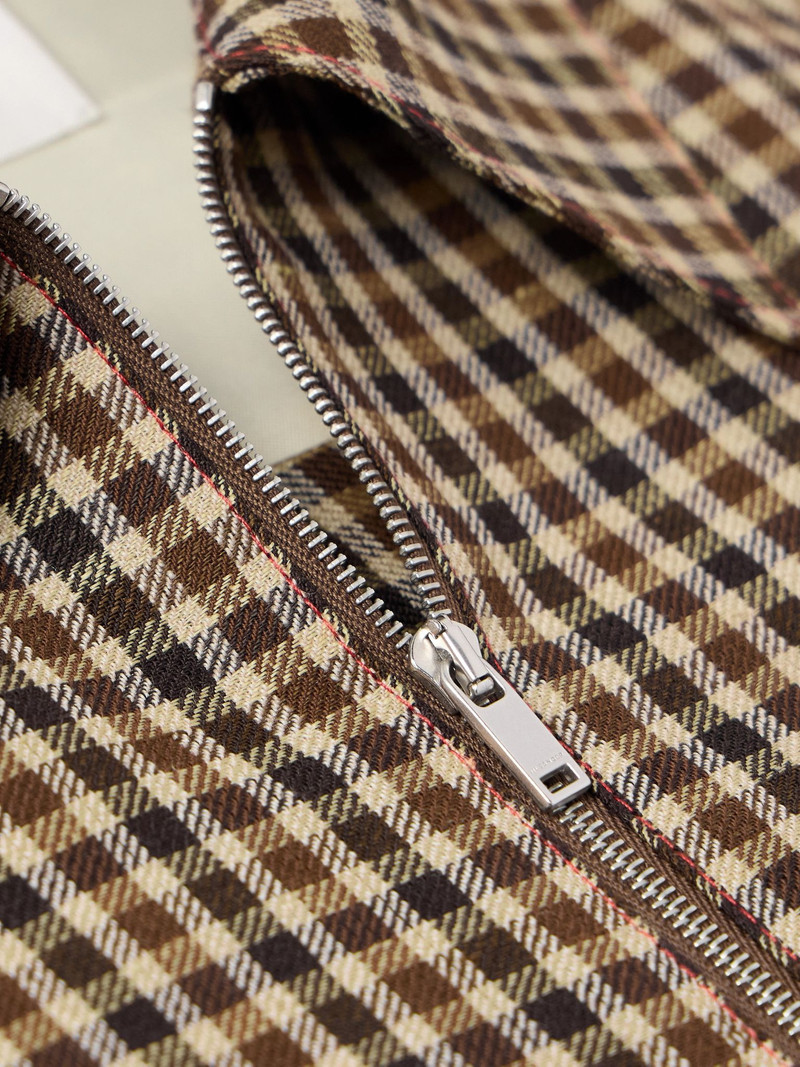 Wool and Linen-Blend Overshirt Brown 5