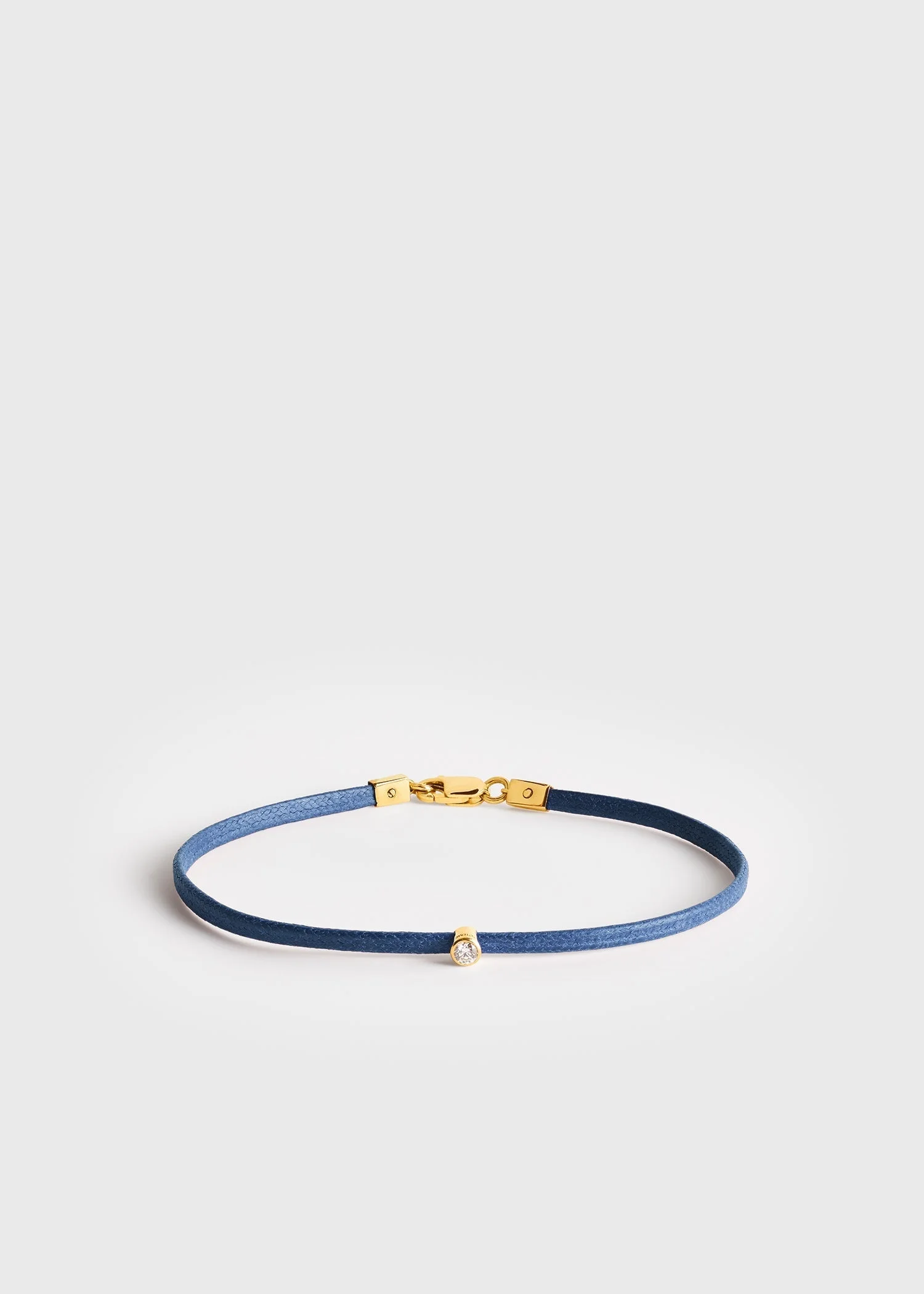 Mini diamond bracelet blue/gold - 1