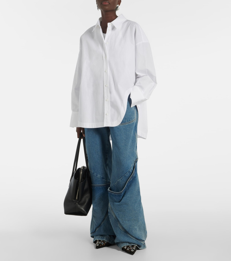 THE ATTICO La Passeggiata Large leather tote bag outlook