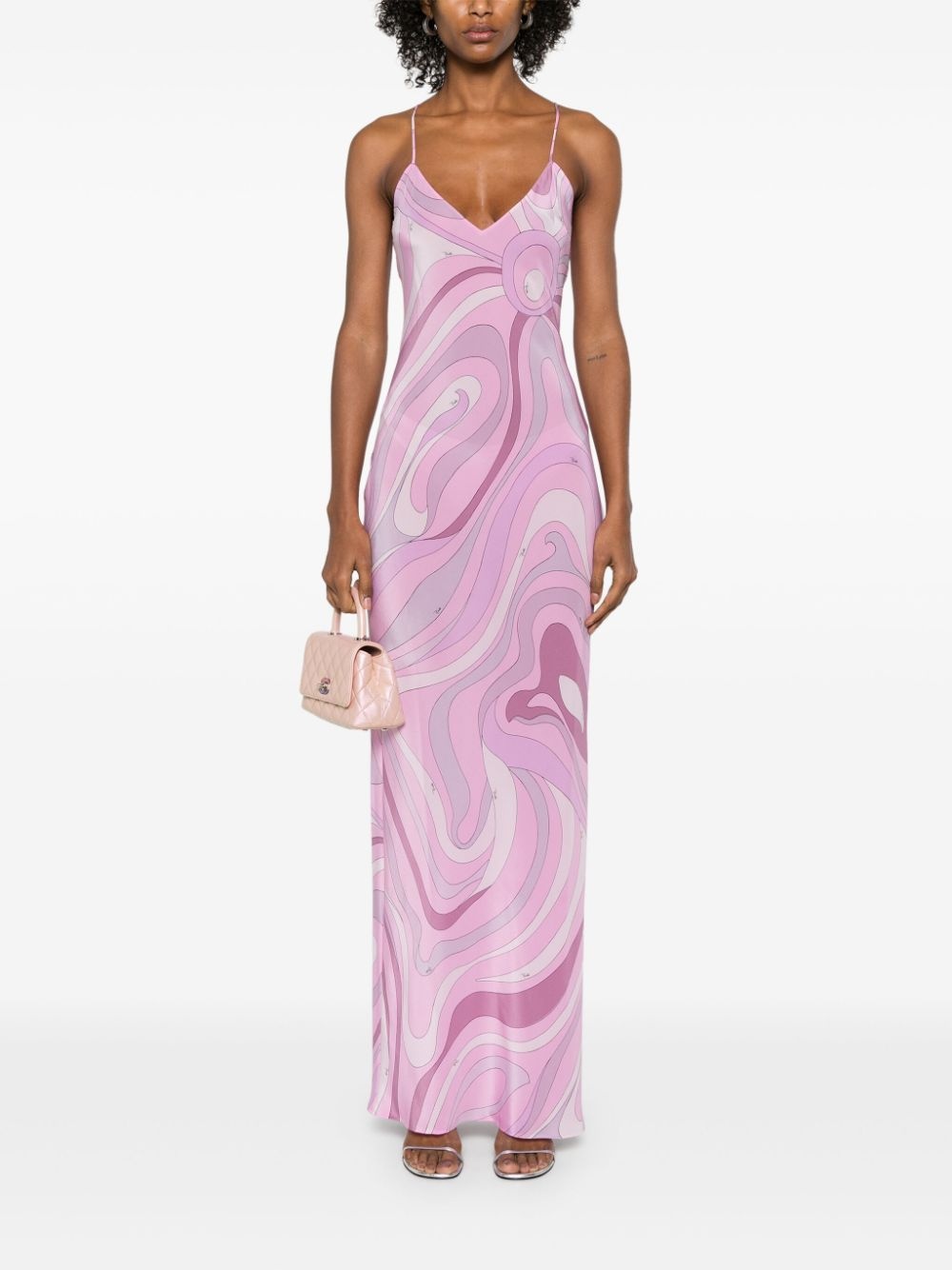 Iride-print maxi dress - 2