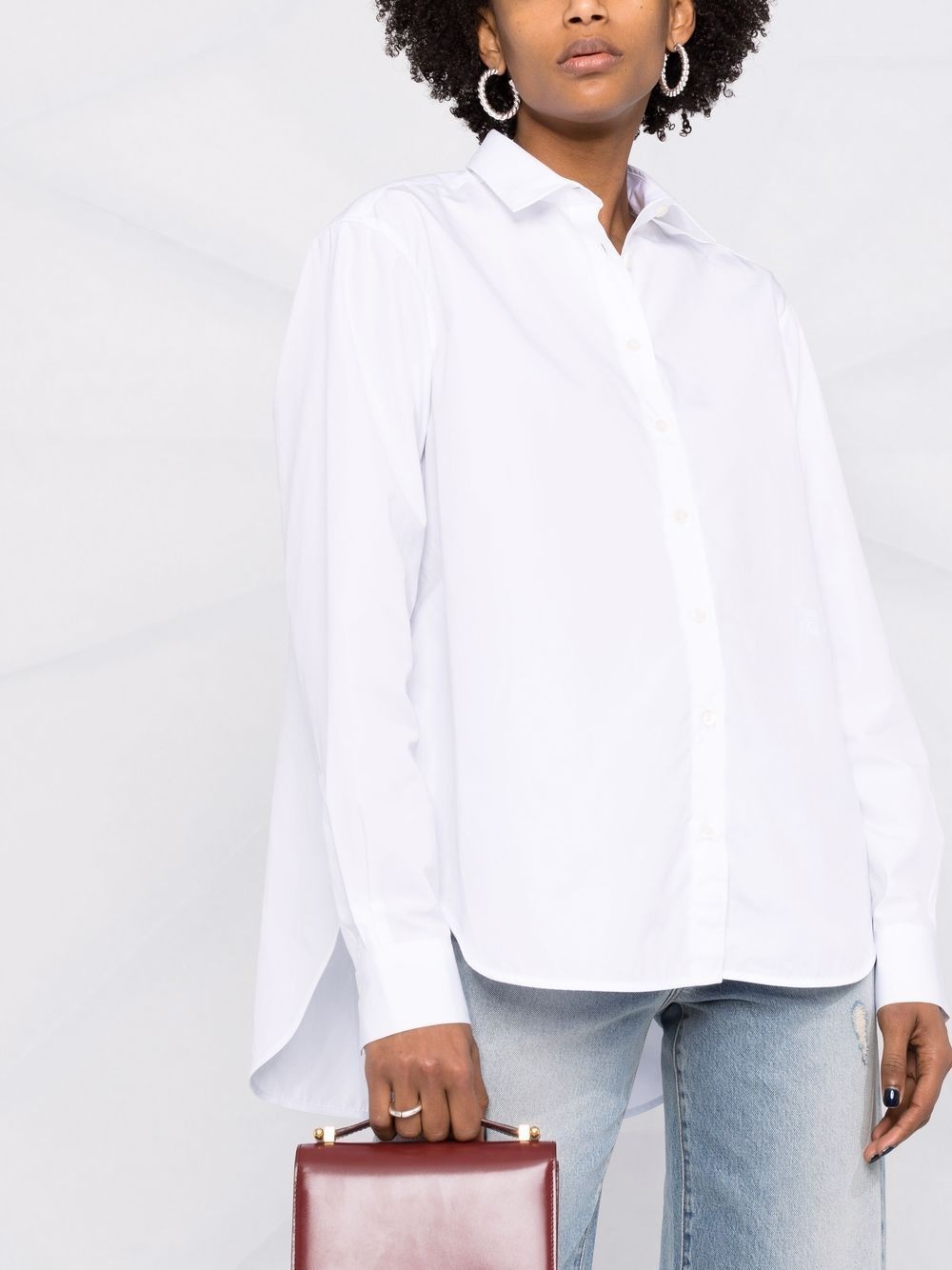 Signature concealed placket shirt - 5