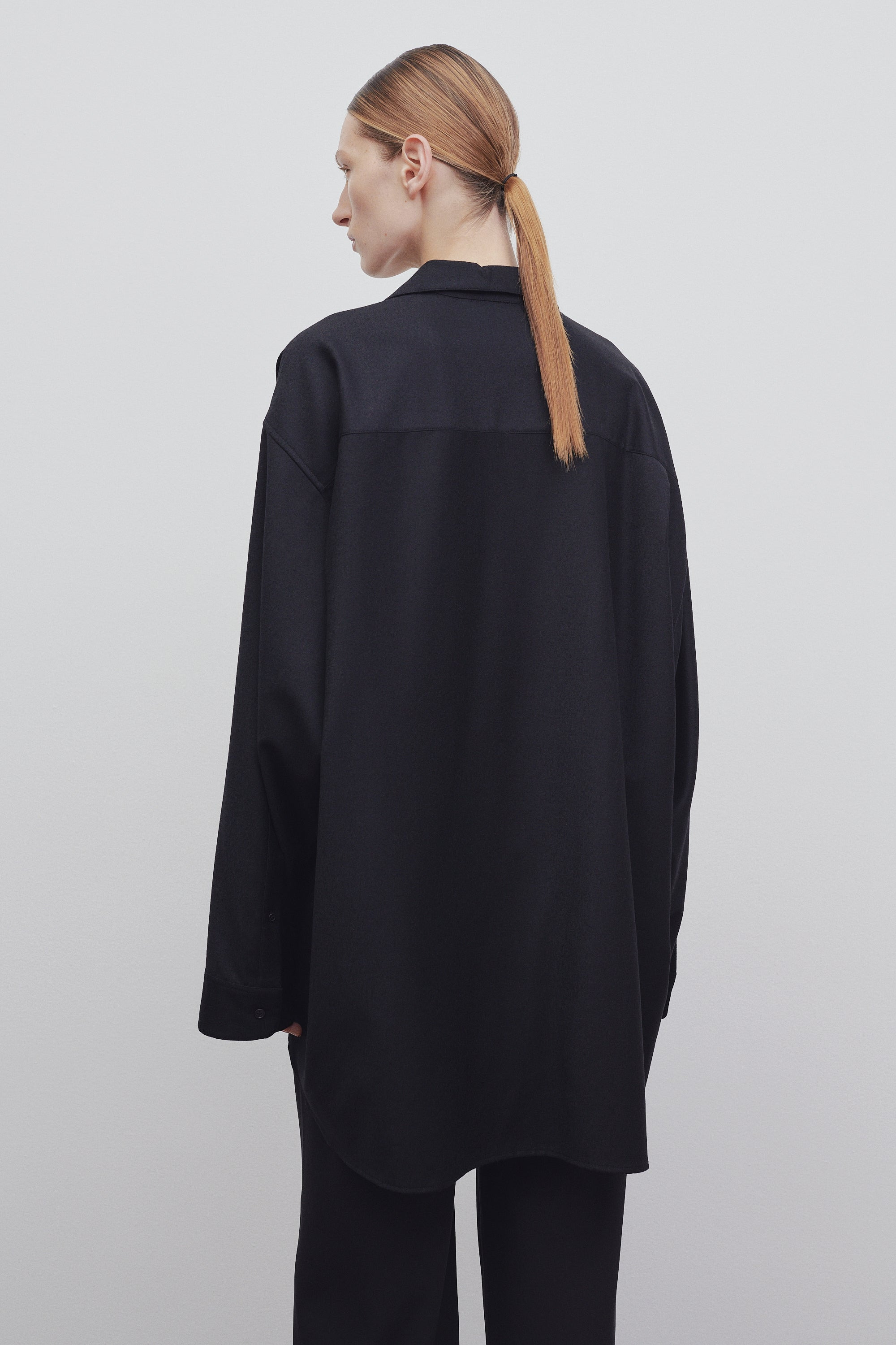 Caroline Shirt in Virgin Wool - 4