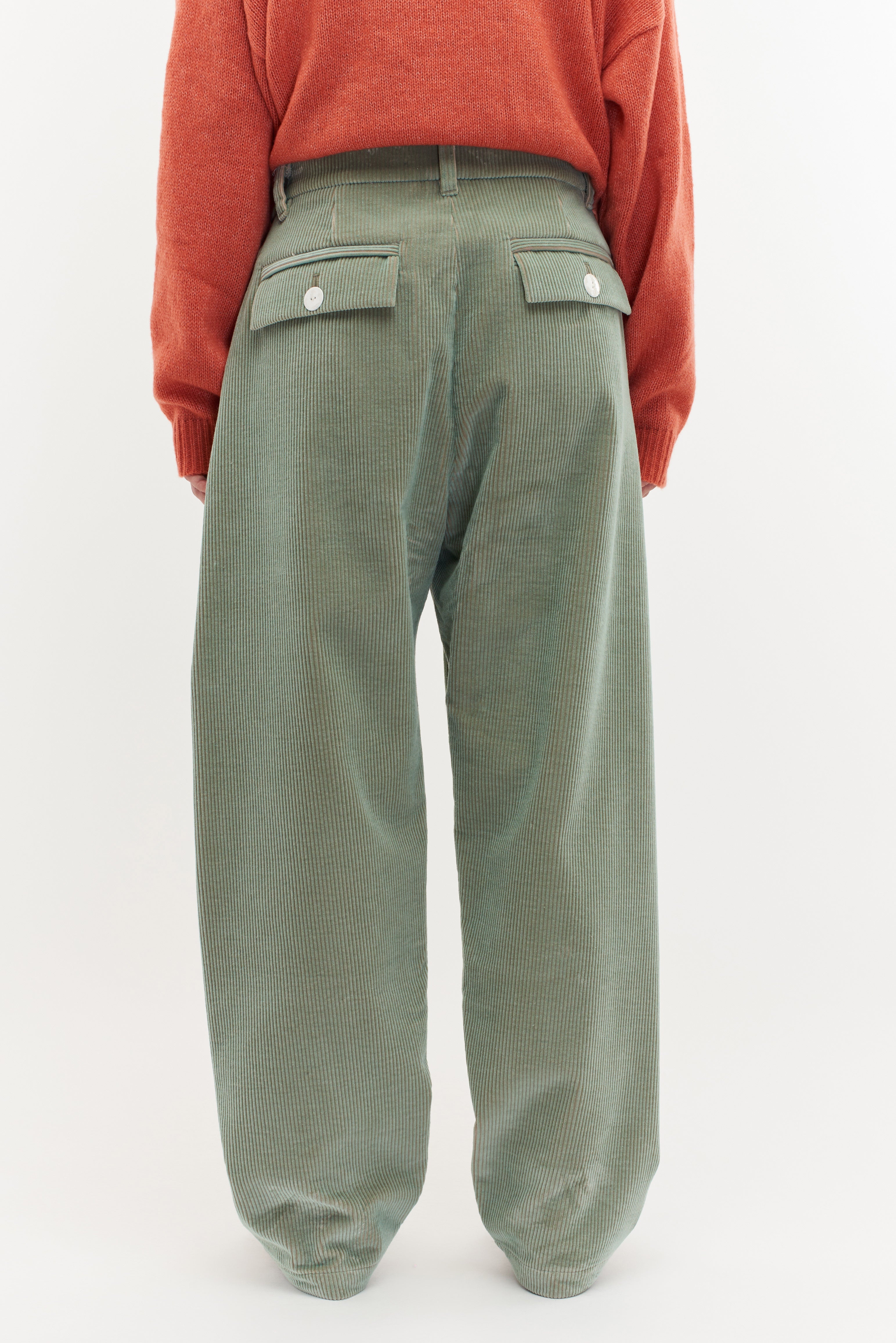 CORD PLEAT PANT - 4