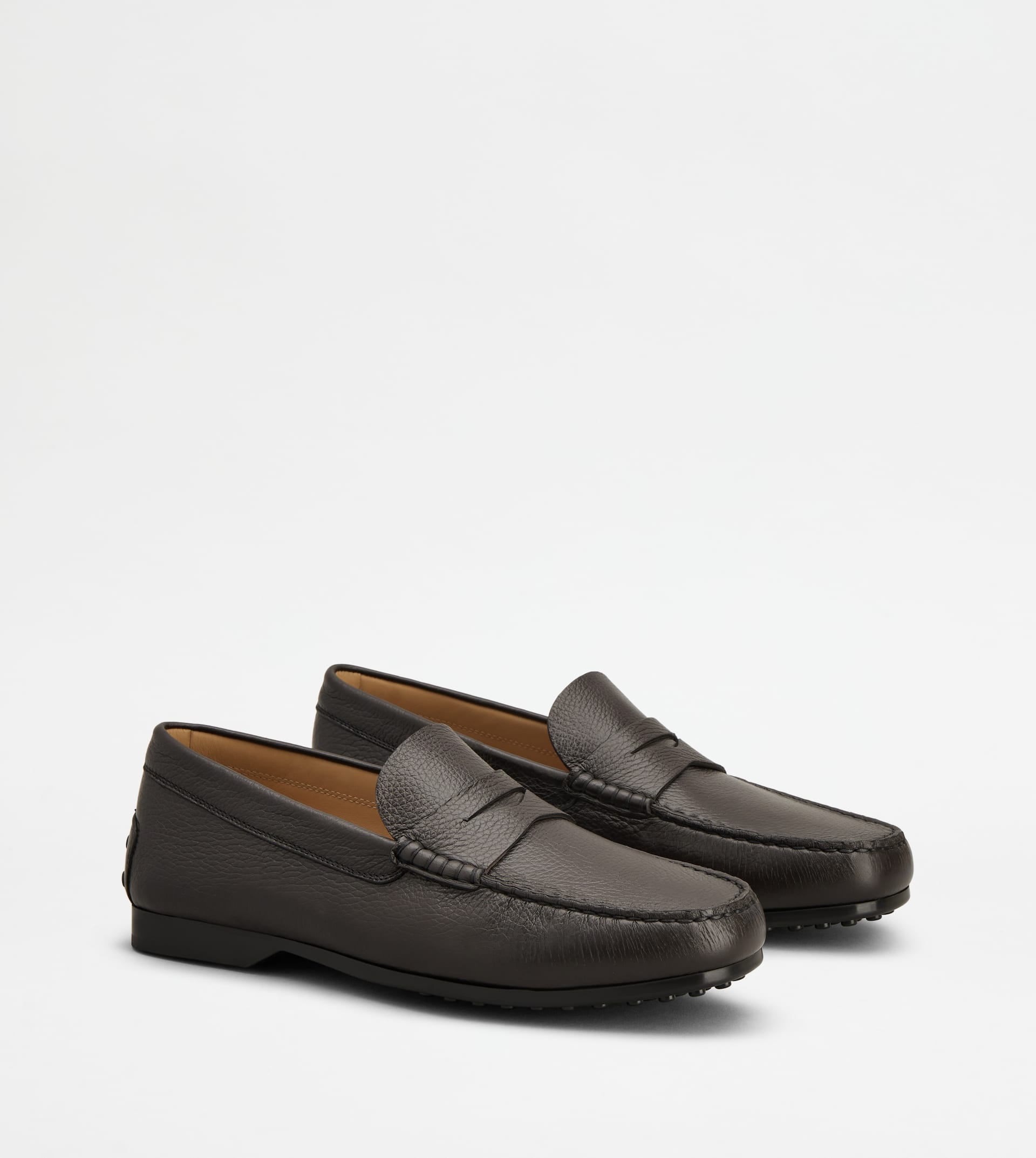 LOAFERS IN LEATHER - BROWN - 2