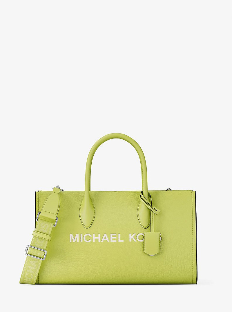 Mirella Medium Pebbled Leather Satchel 1