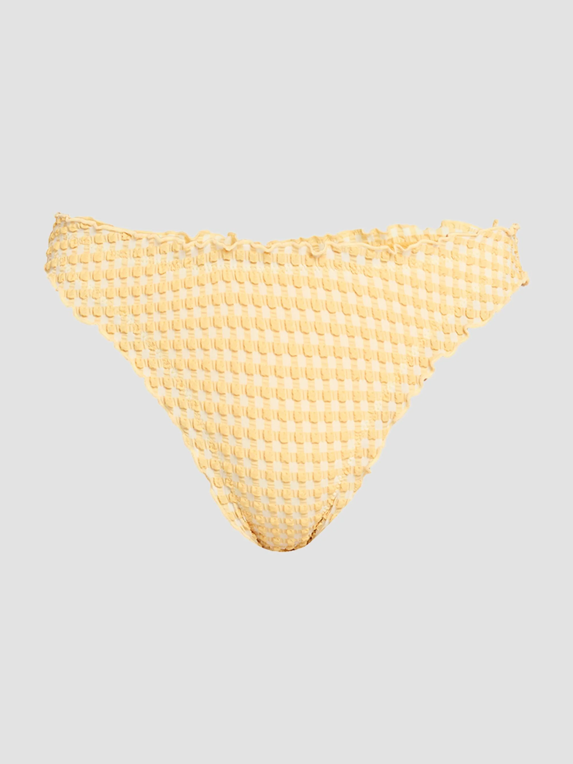 Women's Maelie Gingham Bikini Bottom - Mango Multi - 1