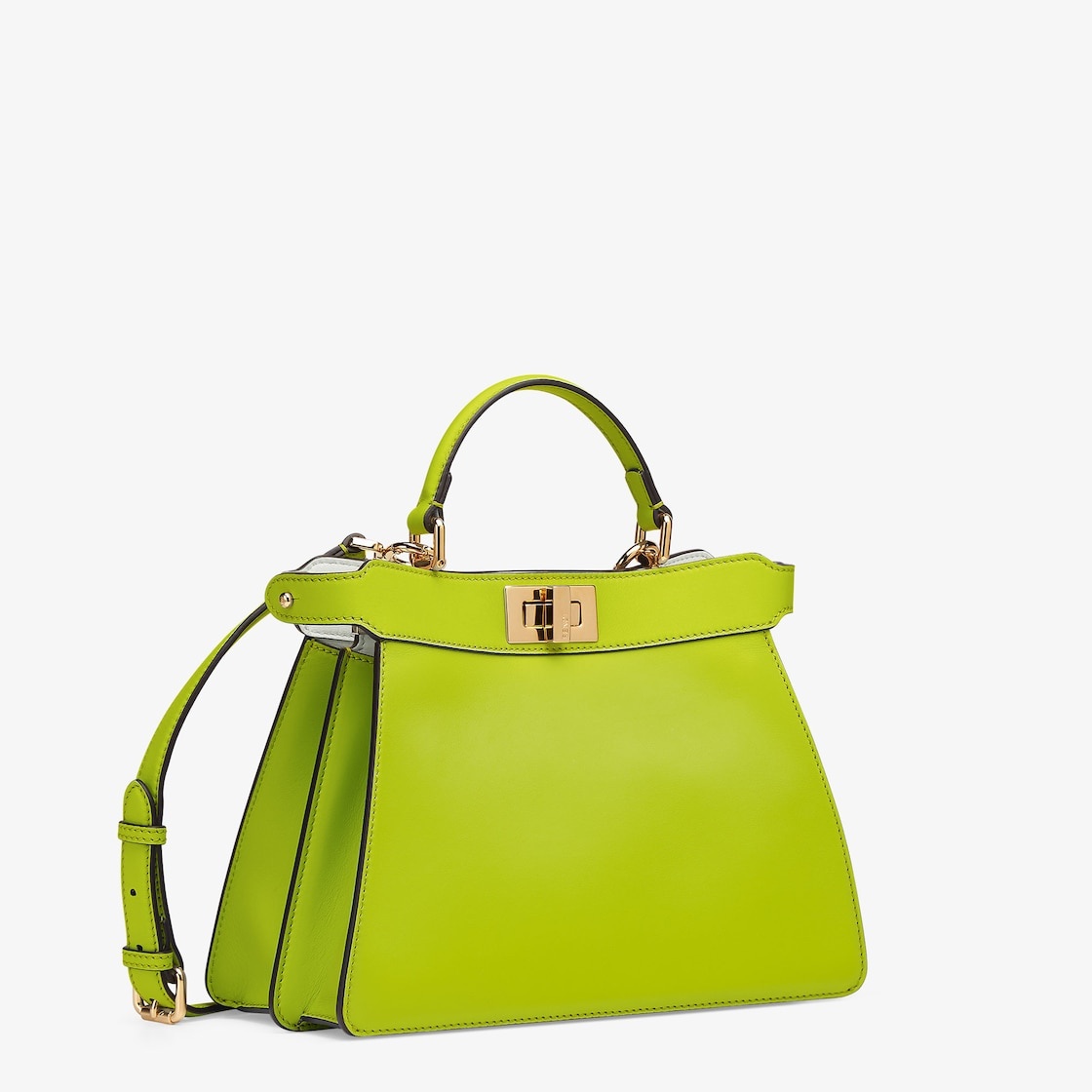 Acid green leather bag - 2