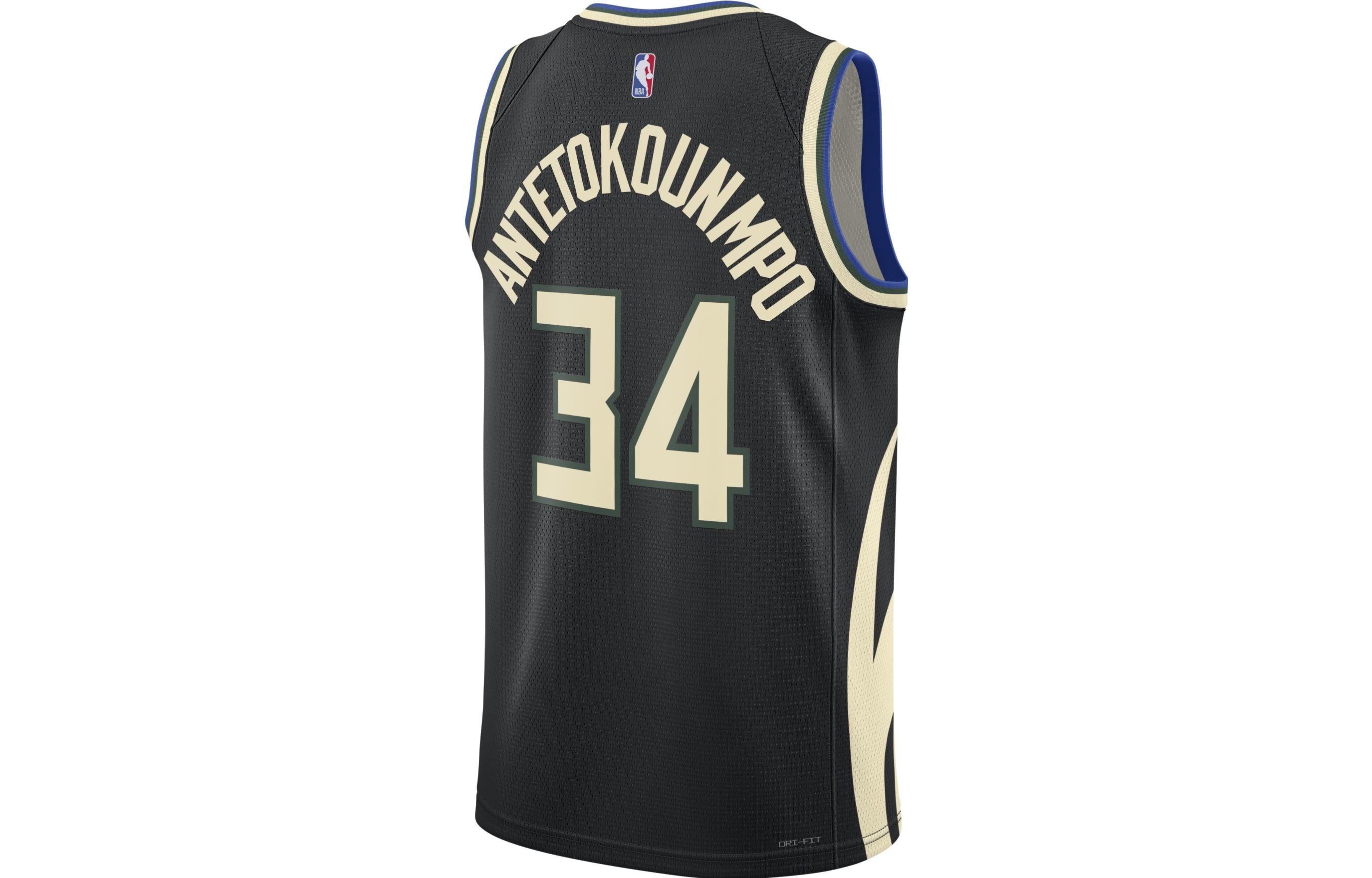 Air Jordan Dri-FIT NBA Giannis Antetokounmpo Swingman Jersey 'Black' DO9533-010 - 3
