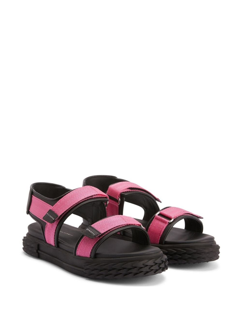 Giuseppe Zanotti Frankie flat touch-strap sandals outlook
