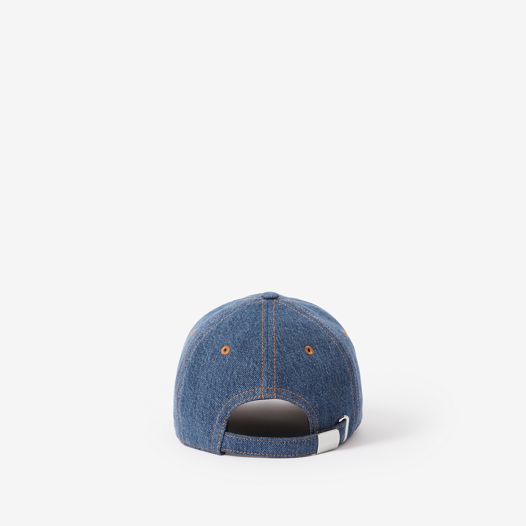 Embroidered Logo Denim Baseball Cap - 5