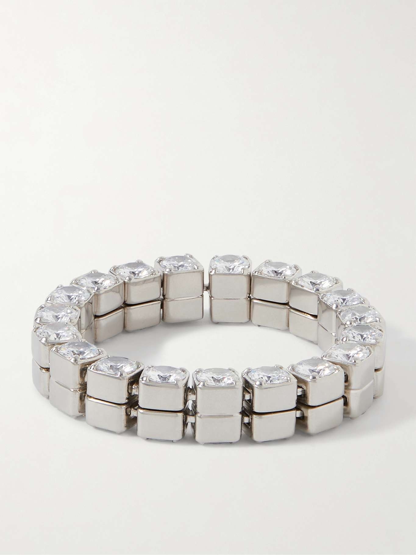 Silver-tone crystal bracelet - 1