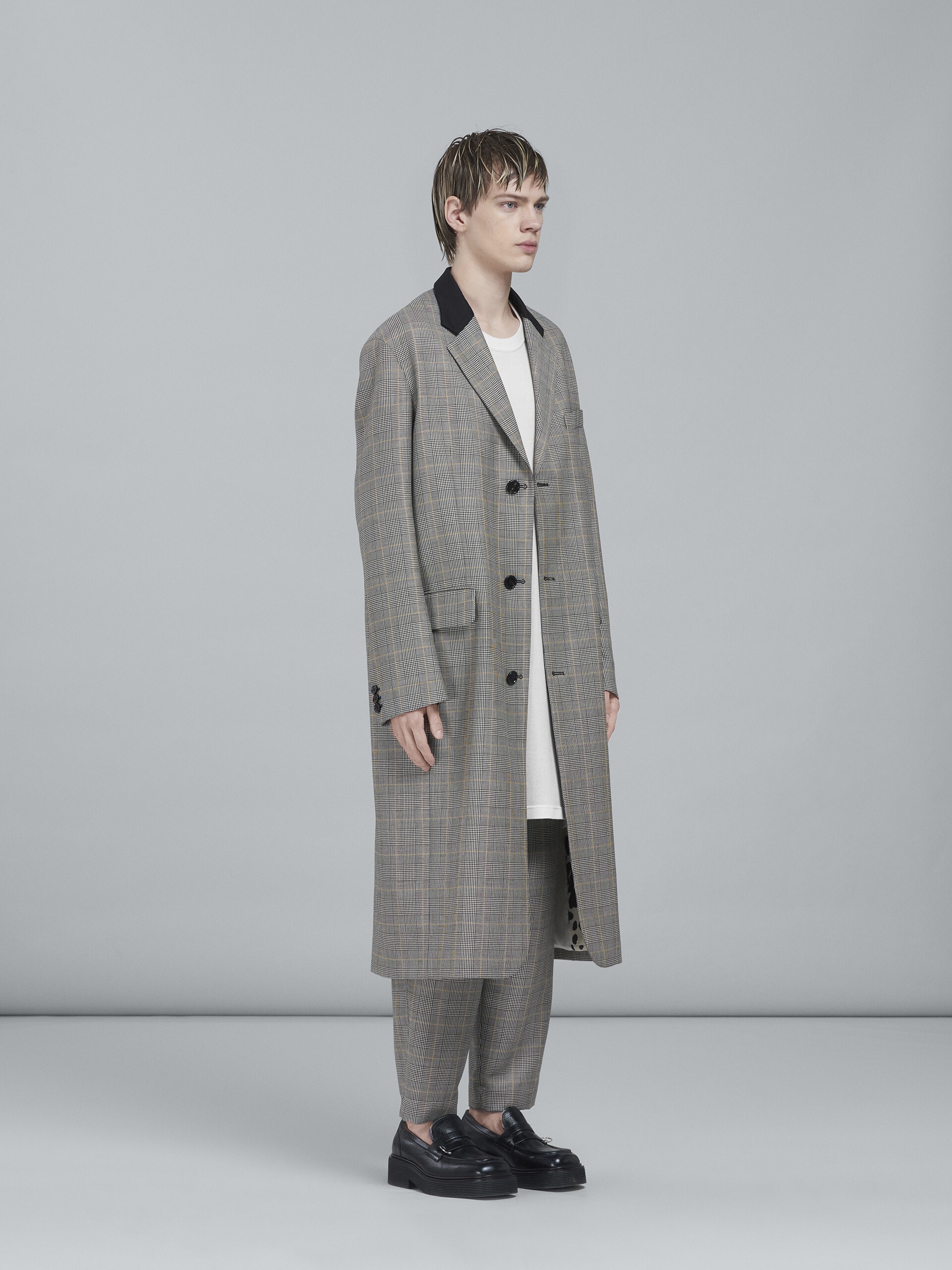 PRINCE OF WALES WOOL COAT - 6