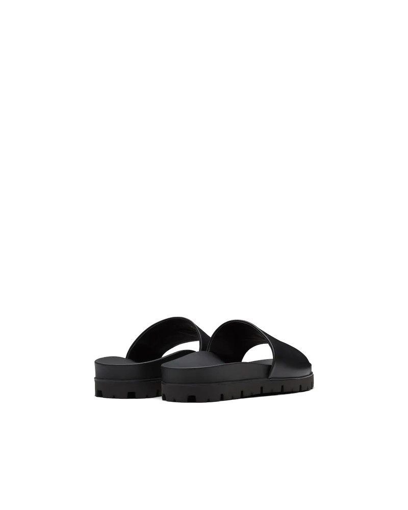 Leather slide sandals 5