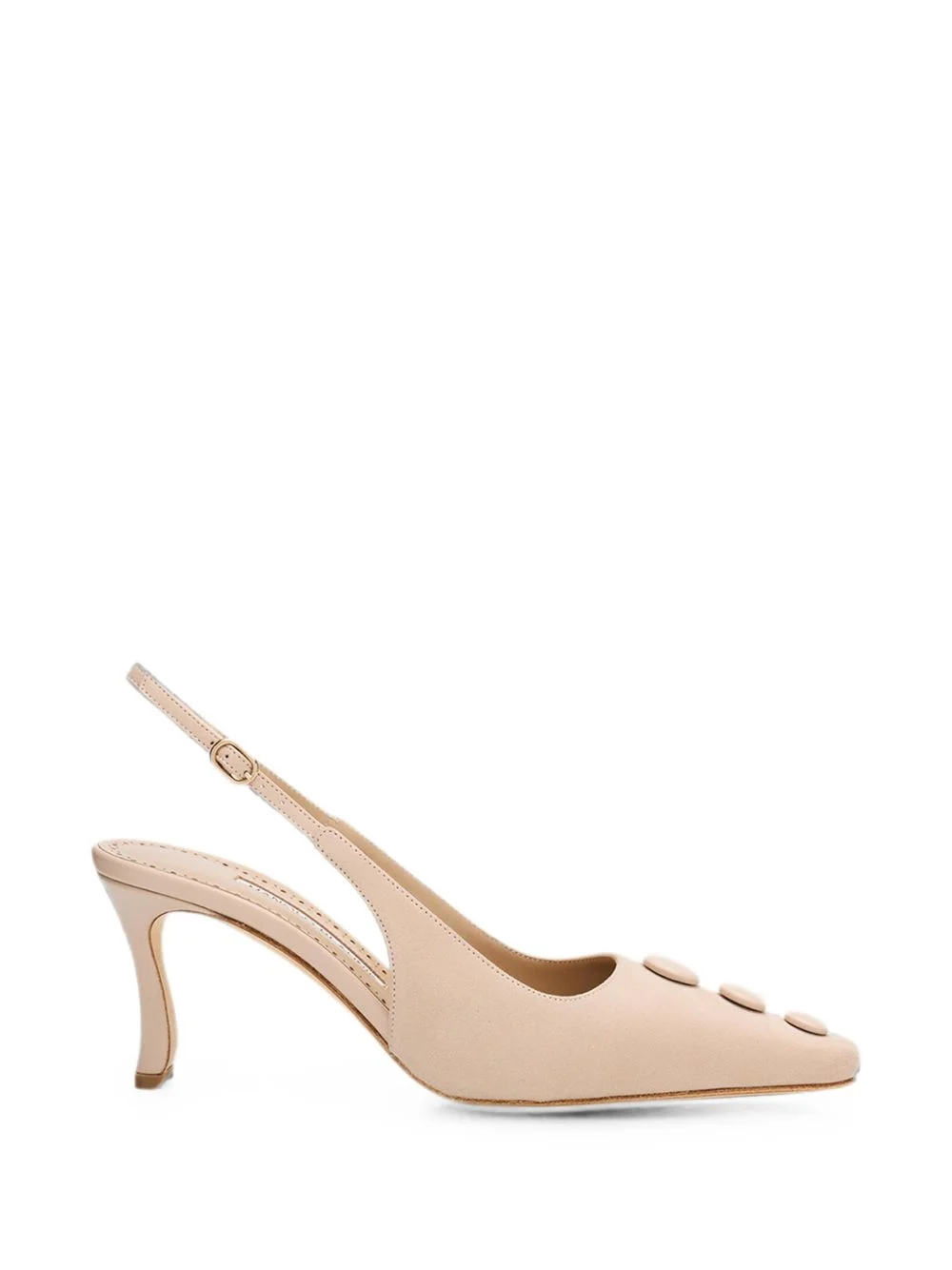 button-detail slingback pumps - 1