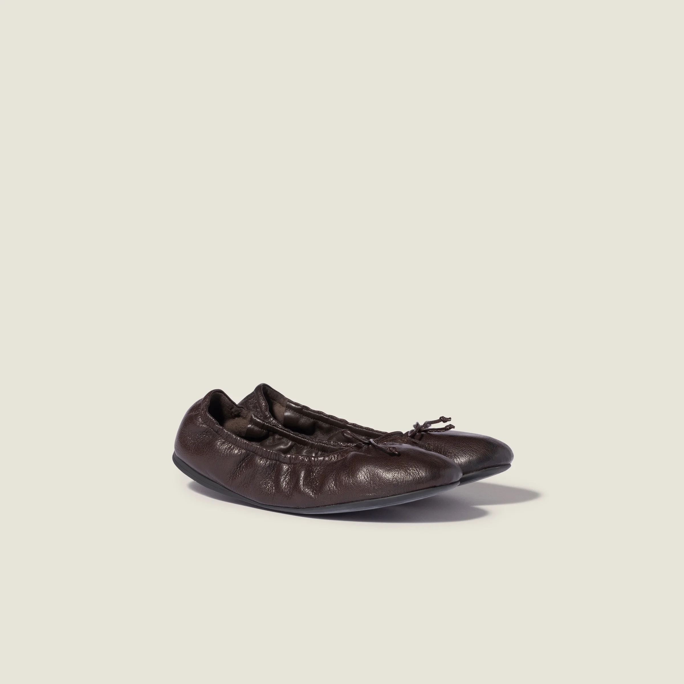 Foldable leather ballerinas - 1