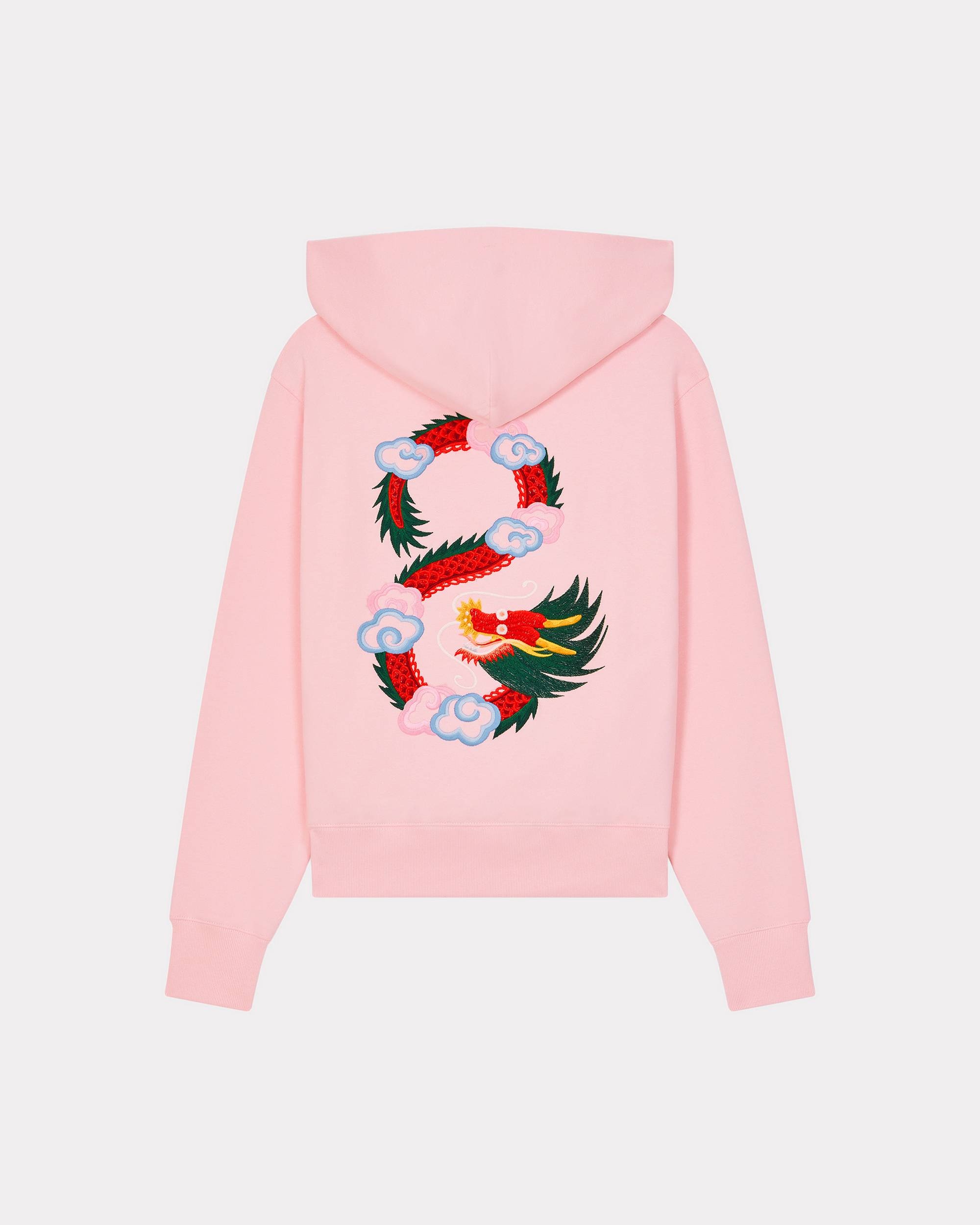 'Year of the Dragon' embroidered classic hoodie sweatshirt - 2