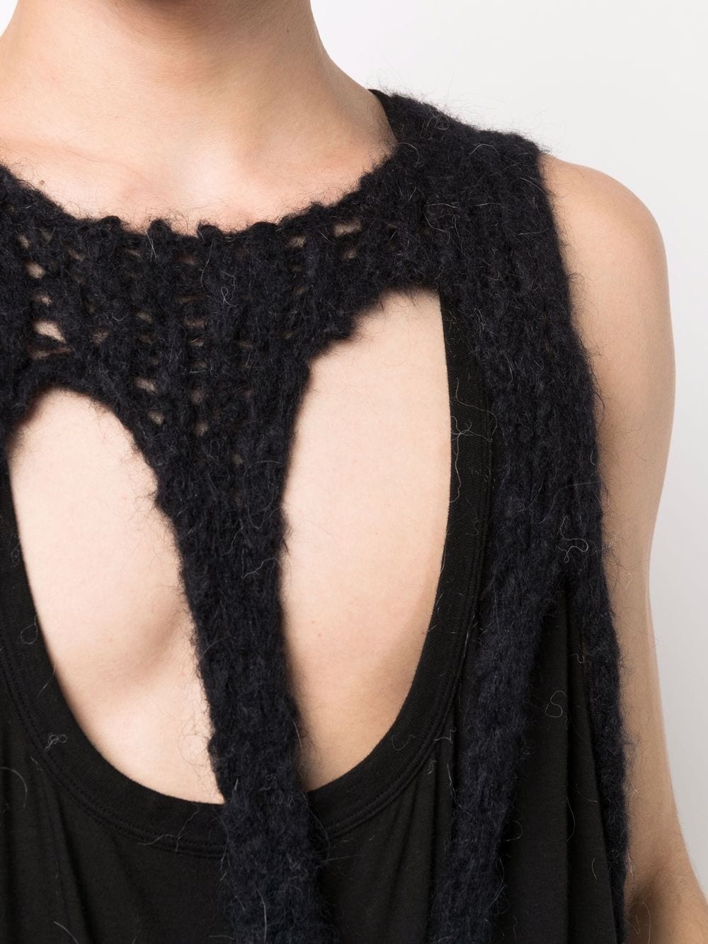 open knit tank top - 5