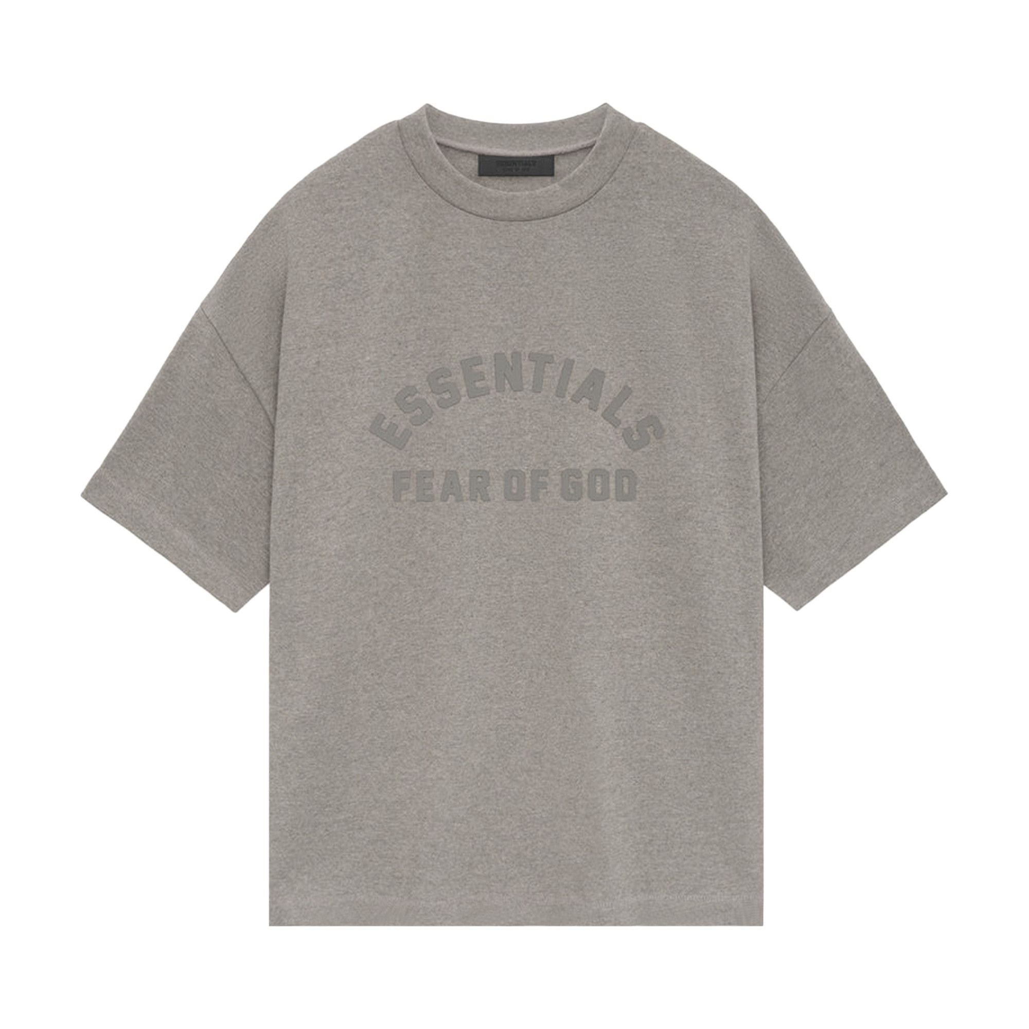 Fear of God Essentials Heavy Short-Sleeve Tee 'Heather Grey' - 1