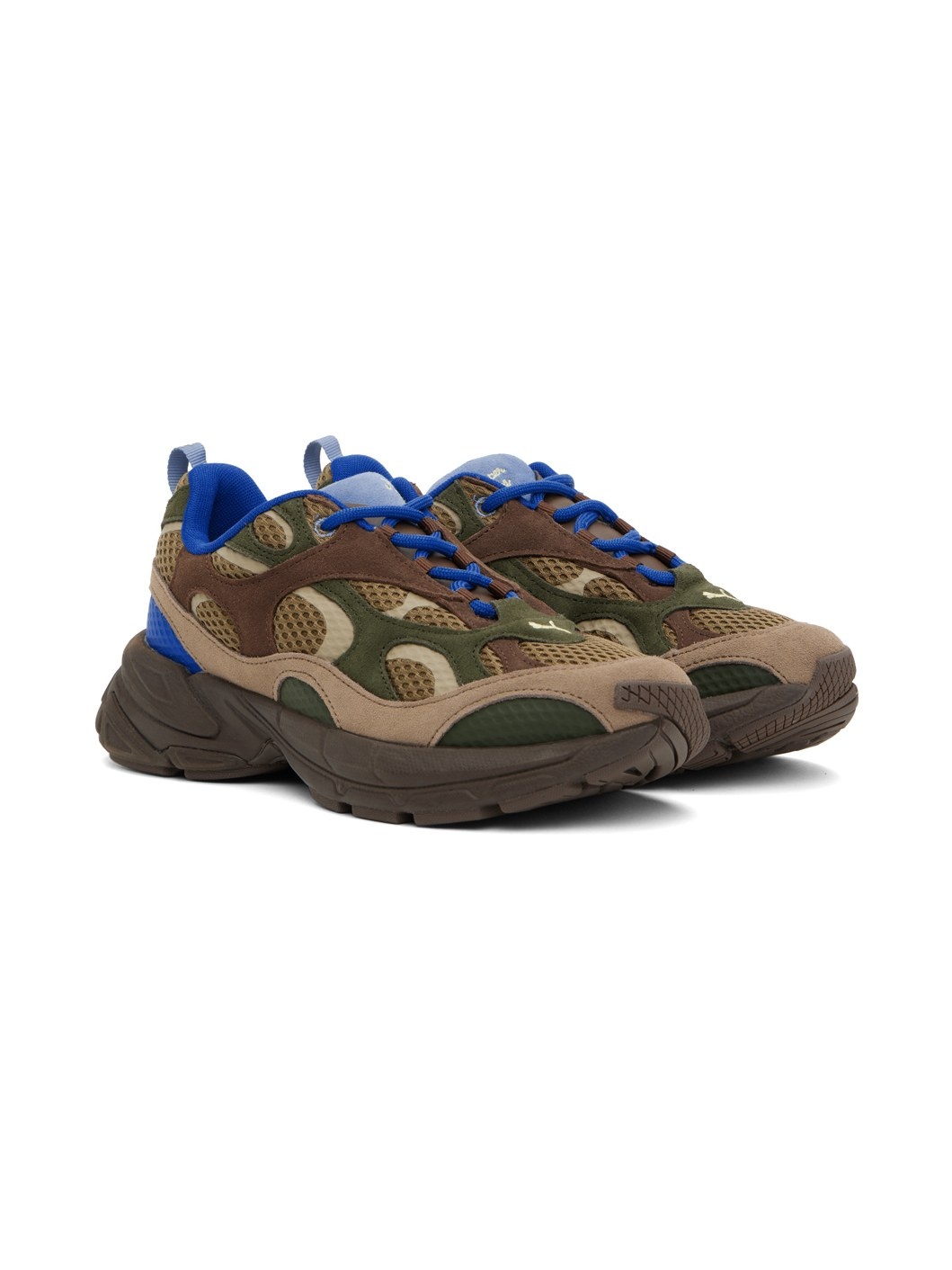 Brown & Blue Puma Edition Velophasis Sneakers - 4