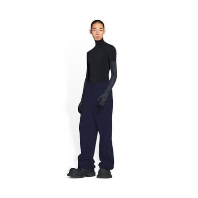 BALENCIAGA Men's Large Fit Tailored Pants in Navy Blue outlook