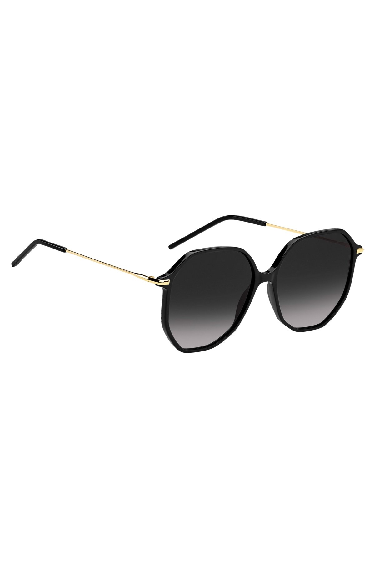 BLACK-ACETATE SUNGLASSES WITH TUBULAR TEMPLES - 4