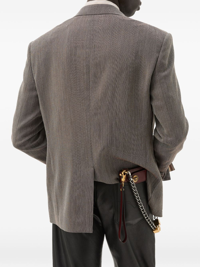 herringbone wool crêpe blazer 4