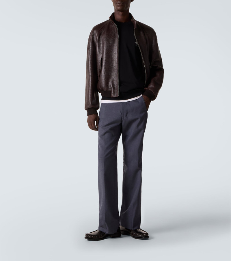 Prada Logo virgin wool sweater outlook