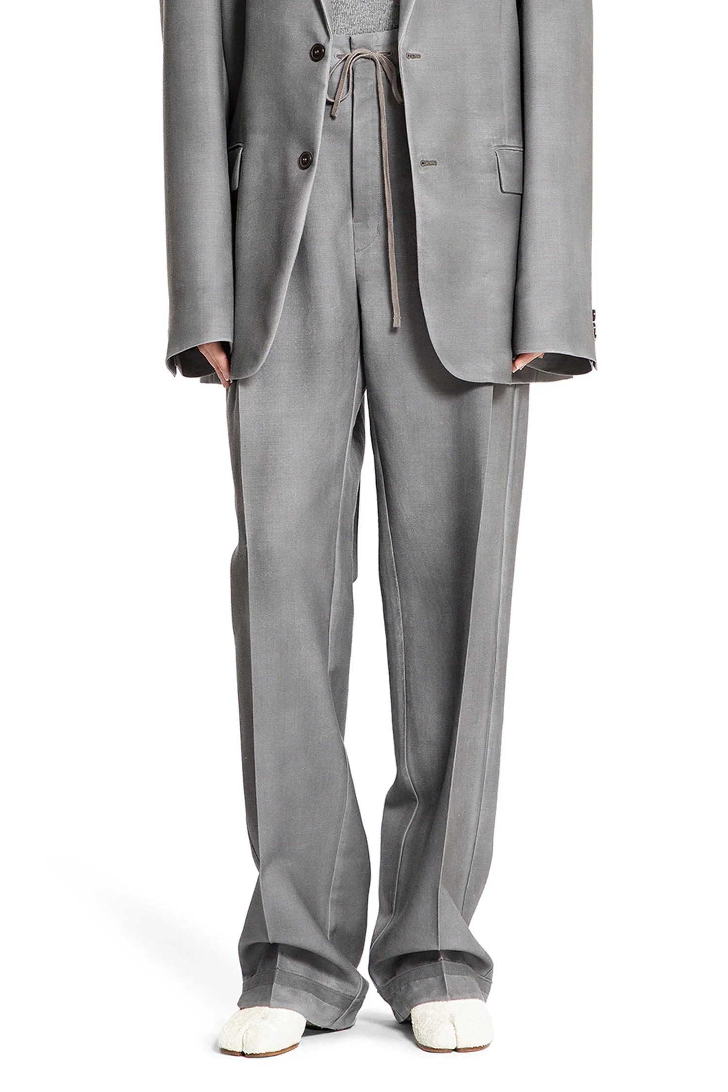Wool-Mohair-Drawstring-Pants - 5